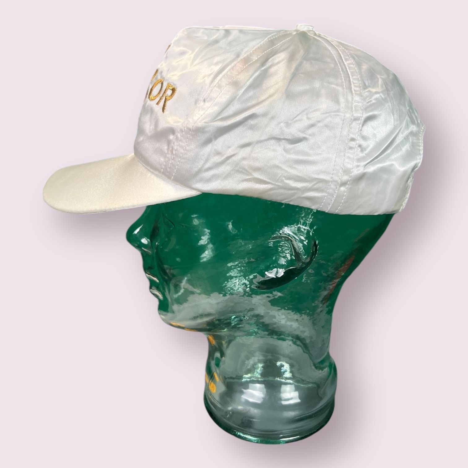 Gildan Vintage 90s Luxor Casino Las Vegas Strapback Hat Shiny White Size ONE SIZE - 4 Thumbnail