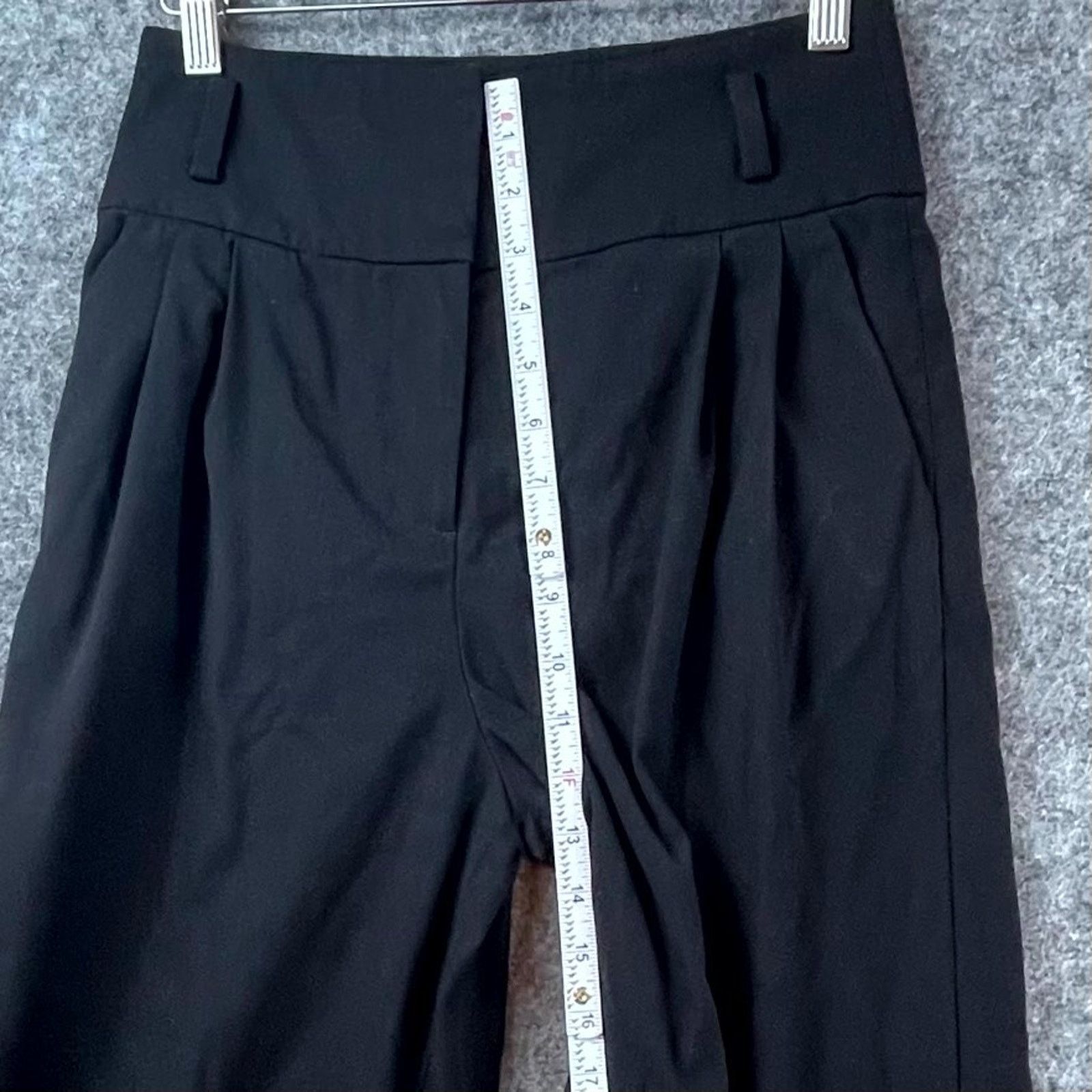 & Other Stories & Other Stories Pants Womens 2 Black High Rise Pleated Wide Size 26" / US 2 / IT 38 - 6 Thumbnail