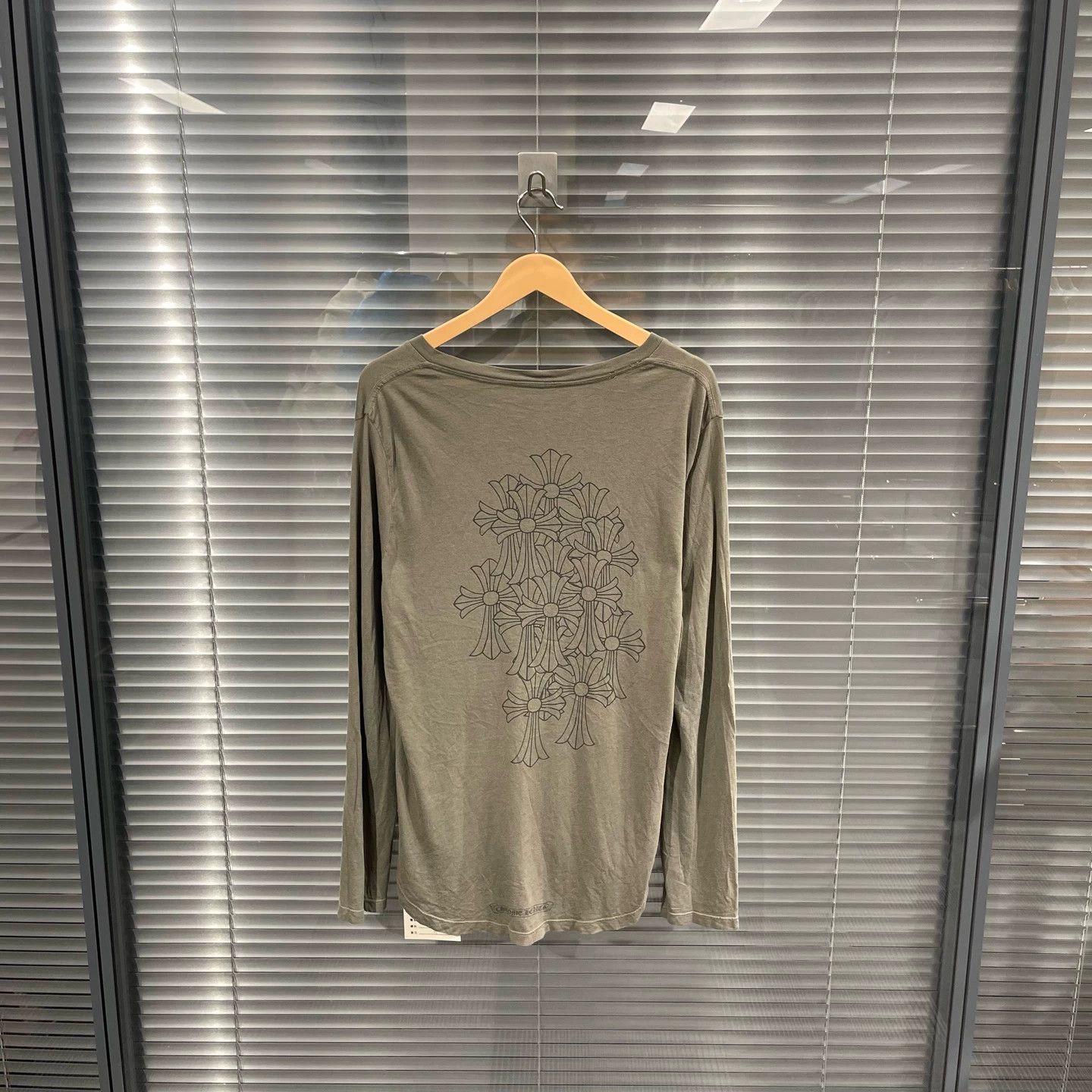Chrome Hearts Chrome Hearts Olive Green Limited Full Phantom Cross LS M Size US M / EU 48-50 / 2 - 2 Thumbnail