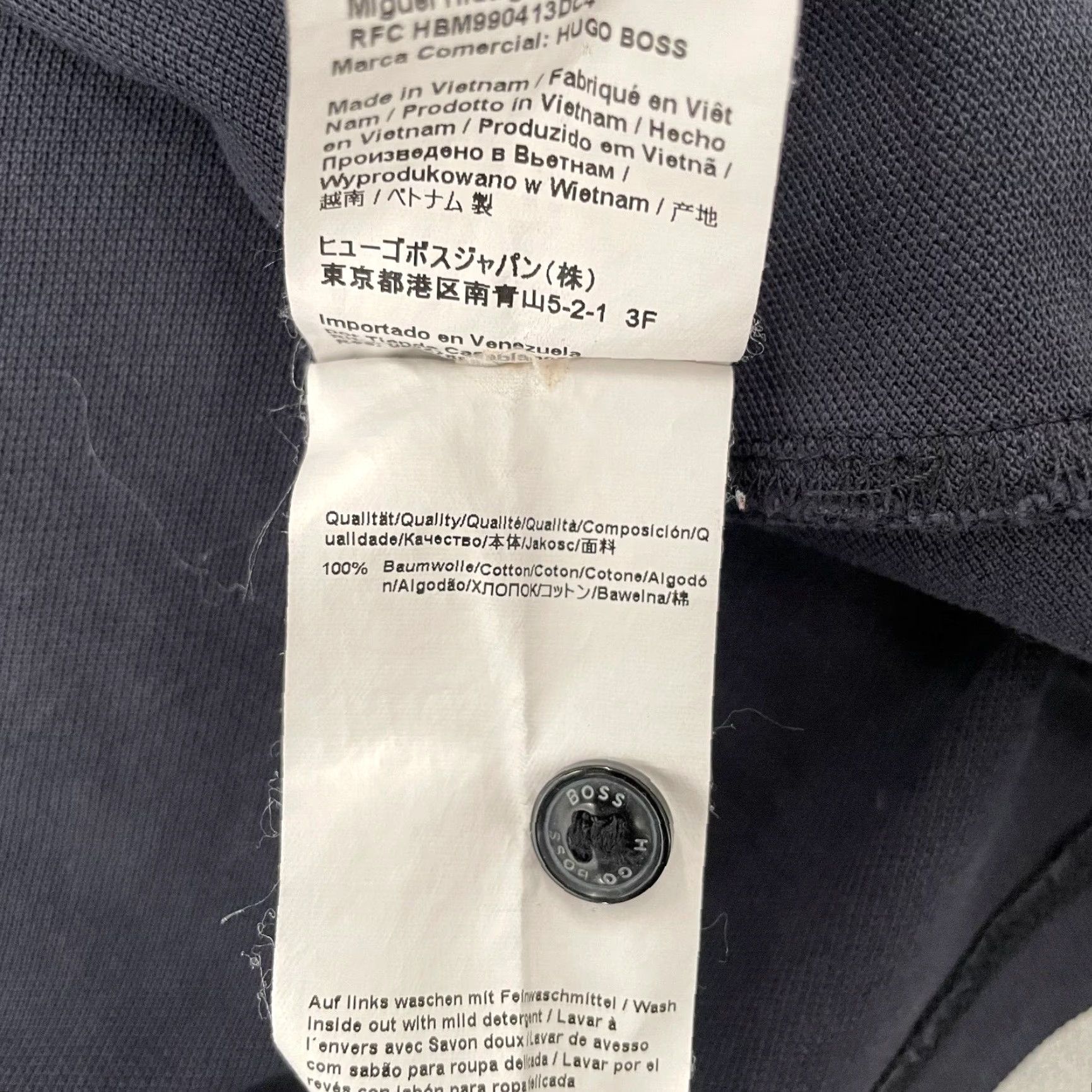 Hugo Boss VINTAGE HUGO BOSS Polo Shirt Men's XL Blue Cotton Short Sleeve Casual Classic Logo Size US XL / EU 56 / 4 - 7 Thumbnail