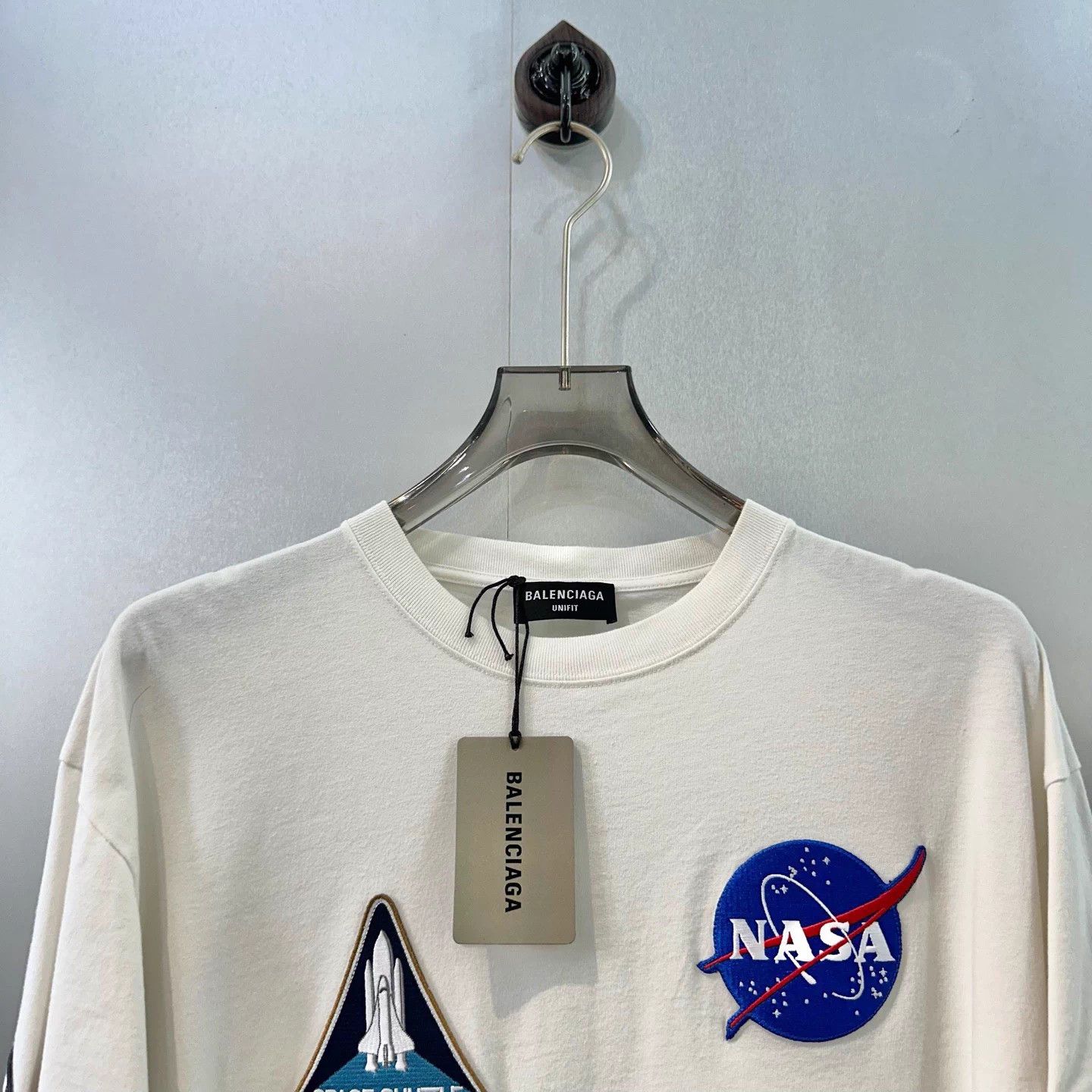Balenciaga Balenciaga x NASA Logo Print Short Sleeve Tee XS Size US XS / EU 42 / 0 - 4 Thumbnail