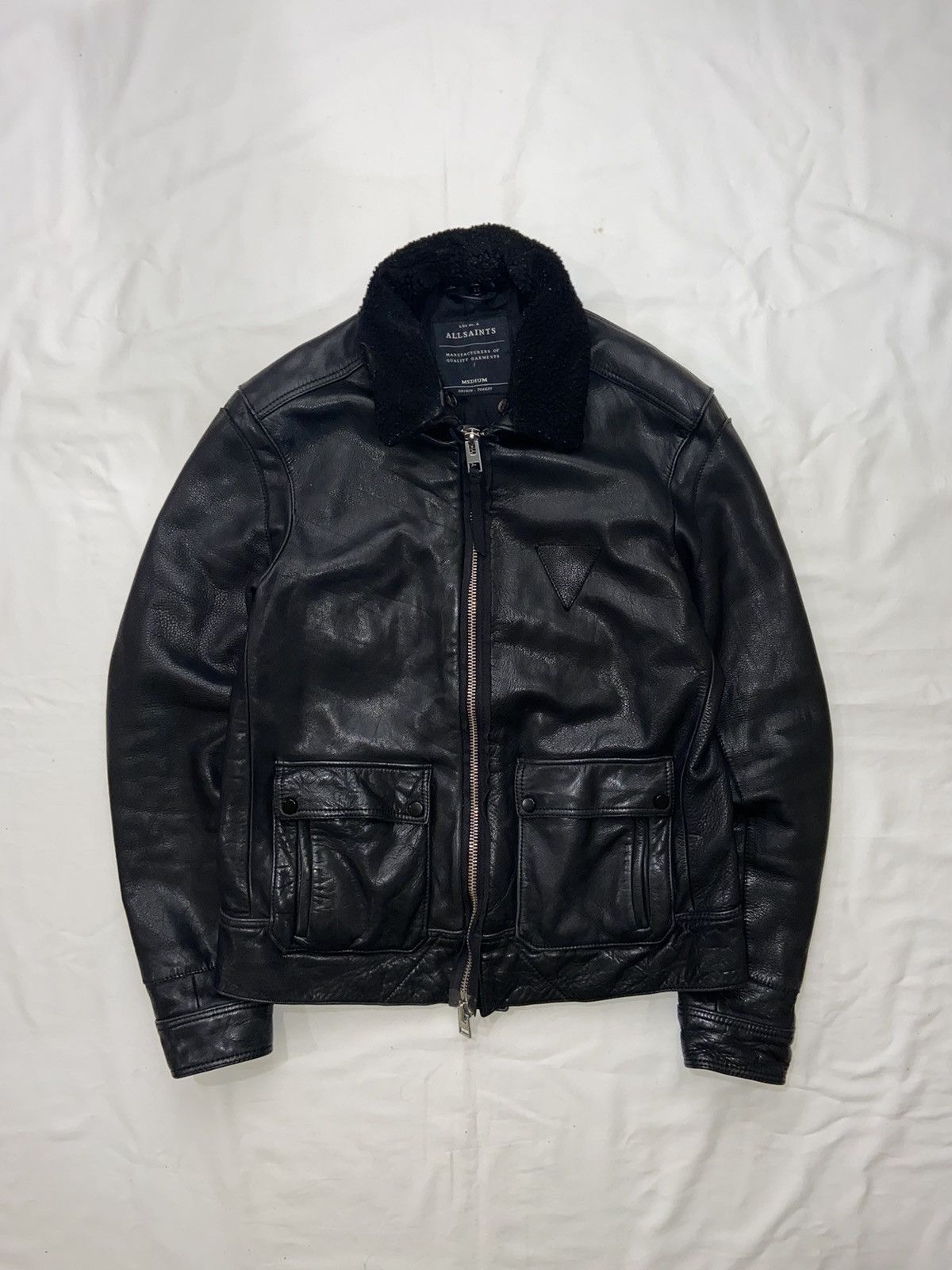 Y2K opium fur zip bomber jacket 裏原 punk