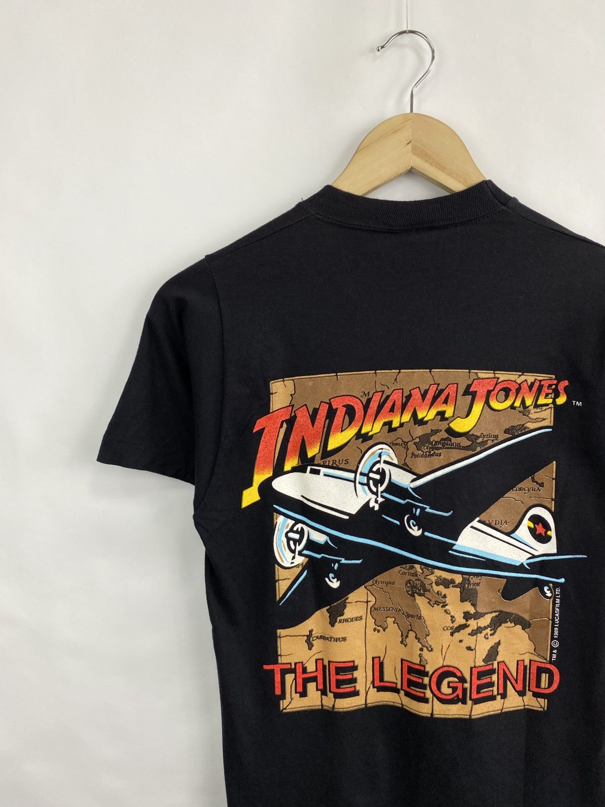 Disney 🇺🇸 Vintage 1989 Indiana Jones Rare T-Shirt Retro Y2K Hype Size US S / EU 44-46 / 1 - 2 Thumbnail