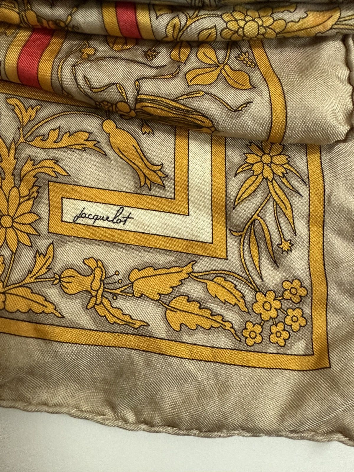Hermes vintage Herme’s Paris JoyauxdeL’ete Jacquelot 90s Silk Scarf Size ONE SIZE - 8 Thumbnail