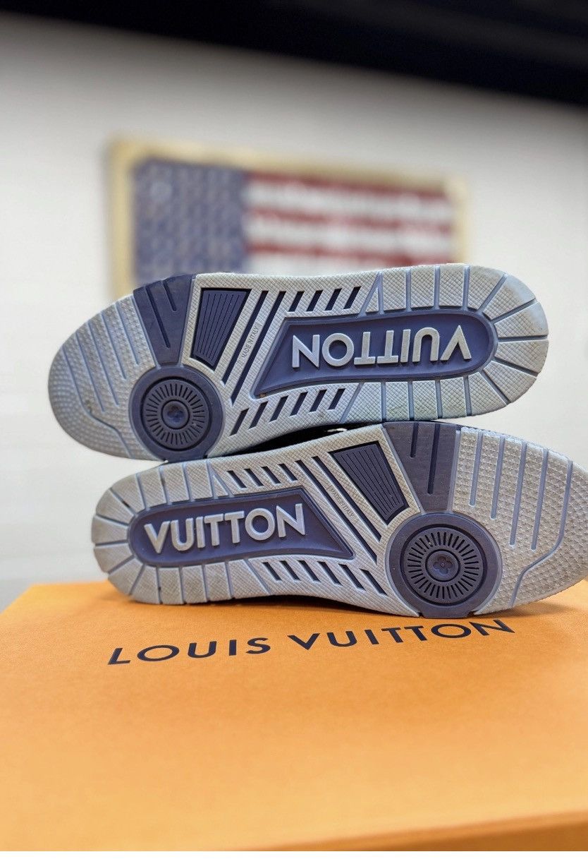 Louis Vuitton LV Trainer Low Denim 8.5 Size US 8.5 / EU 41-42 - 8 Thumbnail