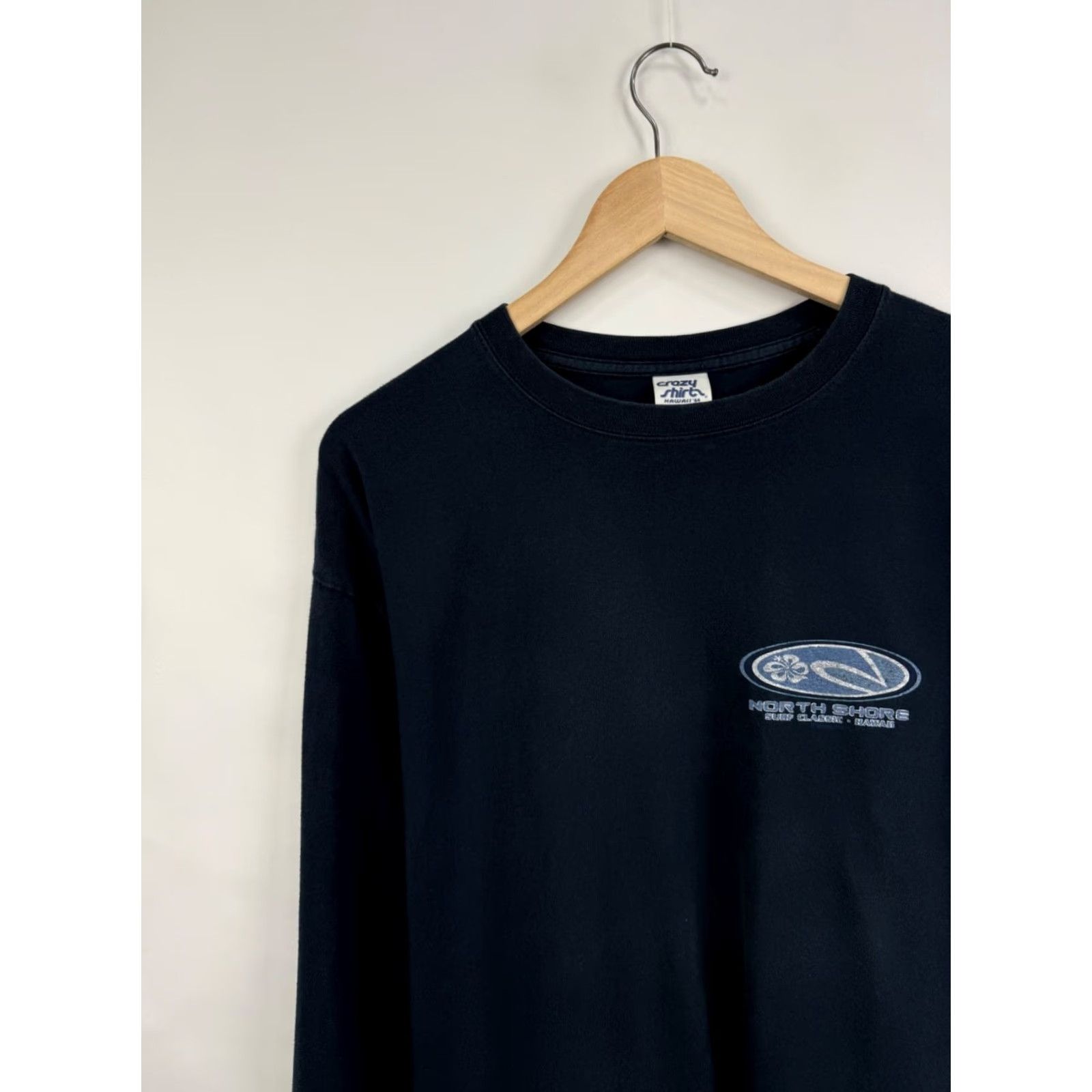Vintage VINTAGE Crazy Shirts North Shore Surf Classic Hawaii Aloha Long Sleeve XL Dark Blue 90s Mens Shirt Size US XL / EU 56 / 4 - 6 Thumbnail
