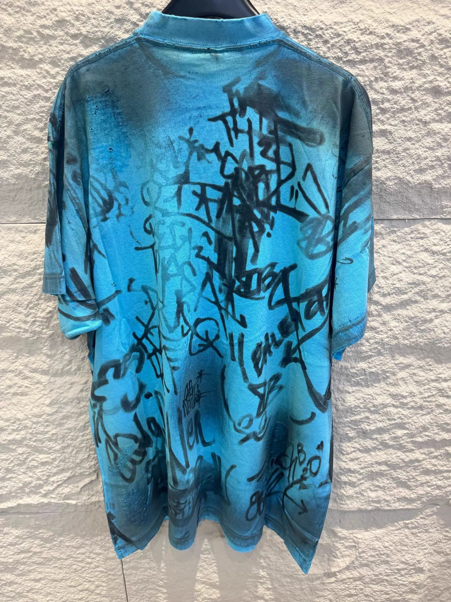 Balenciaga Balenciaga SS23 Logo Oversized Crew Tee Blue Size 1 Size US S / EU 44-46 / 1 - 4 Thumbnail