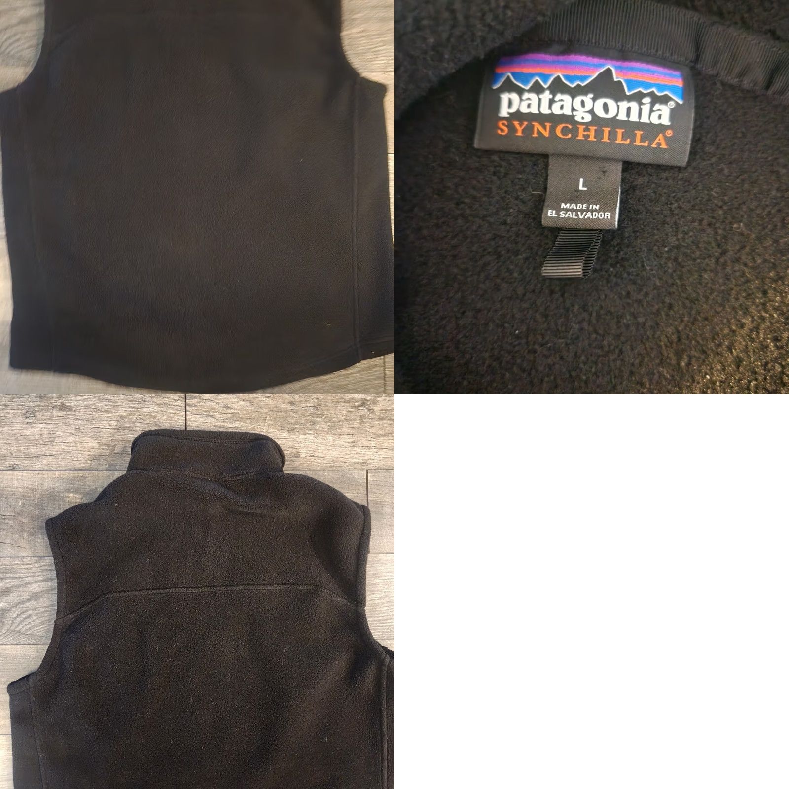 Patagonia Patagonia Synchilla Vest Full Zip Black Mens Large Fleece (Corp Logo) Size US L / EU 52-54 / 3 - 8 Thumbnail