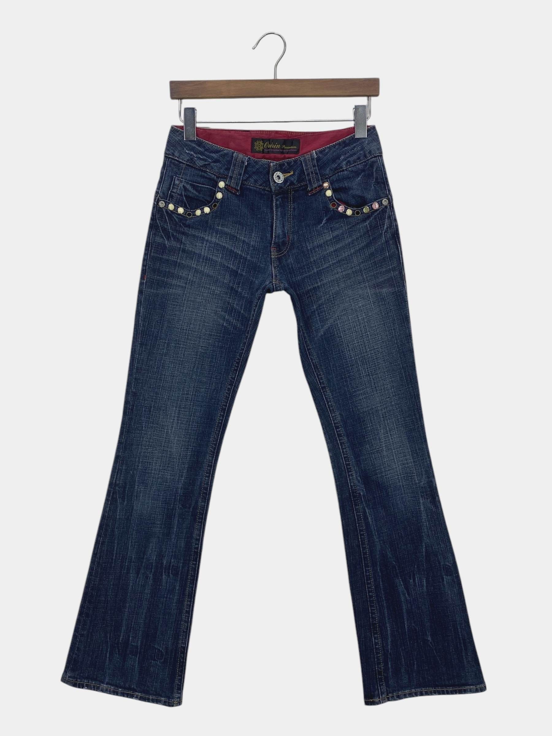 Japanese Brand Oririn Jeans Straight Leg Jeans Punk Grunge Jeans Size 25" / US 0 / IT 36 - 2 Thumbnail
