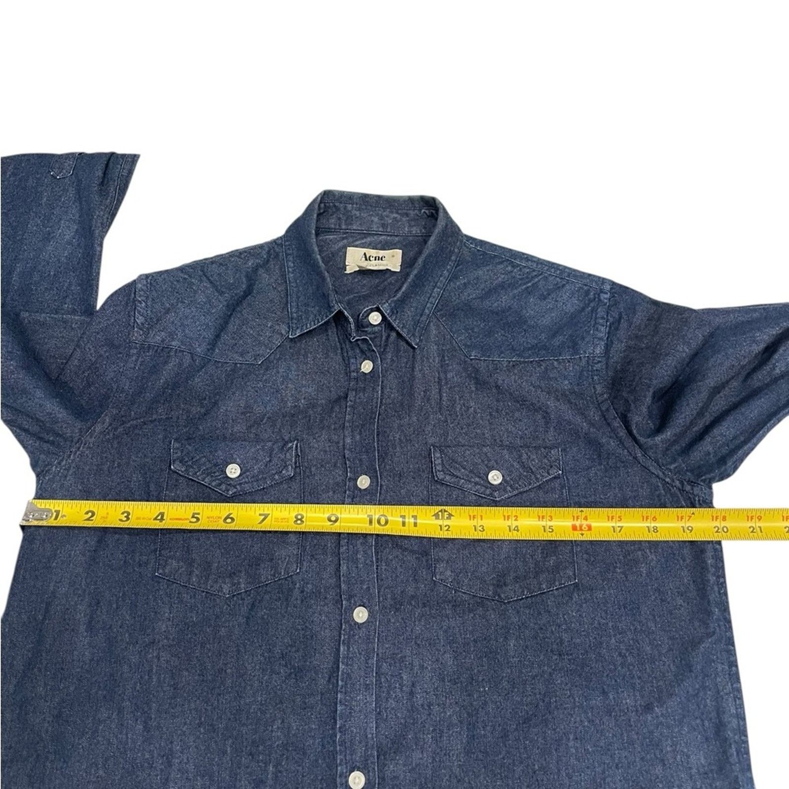 Acne Studios ACNE woman Denim shirt dress Sz:38 Size XS / US 0-2 / IT 36-38 - 9 Thumbnail
