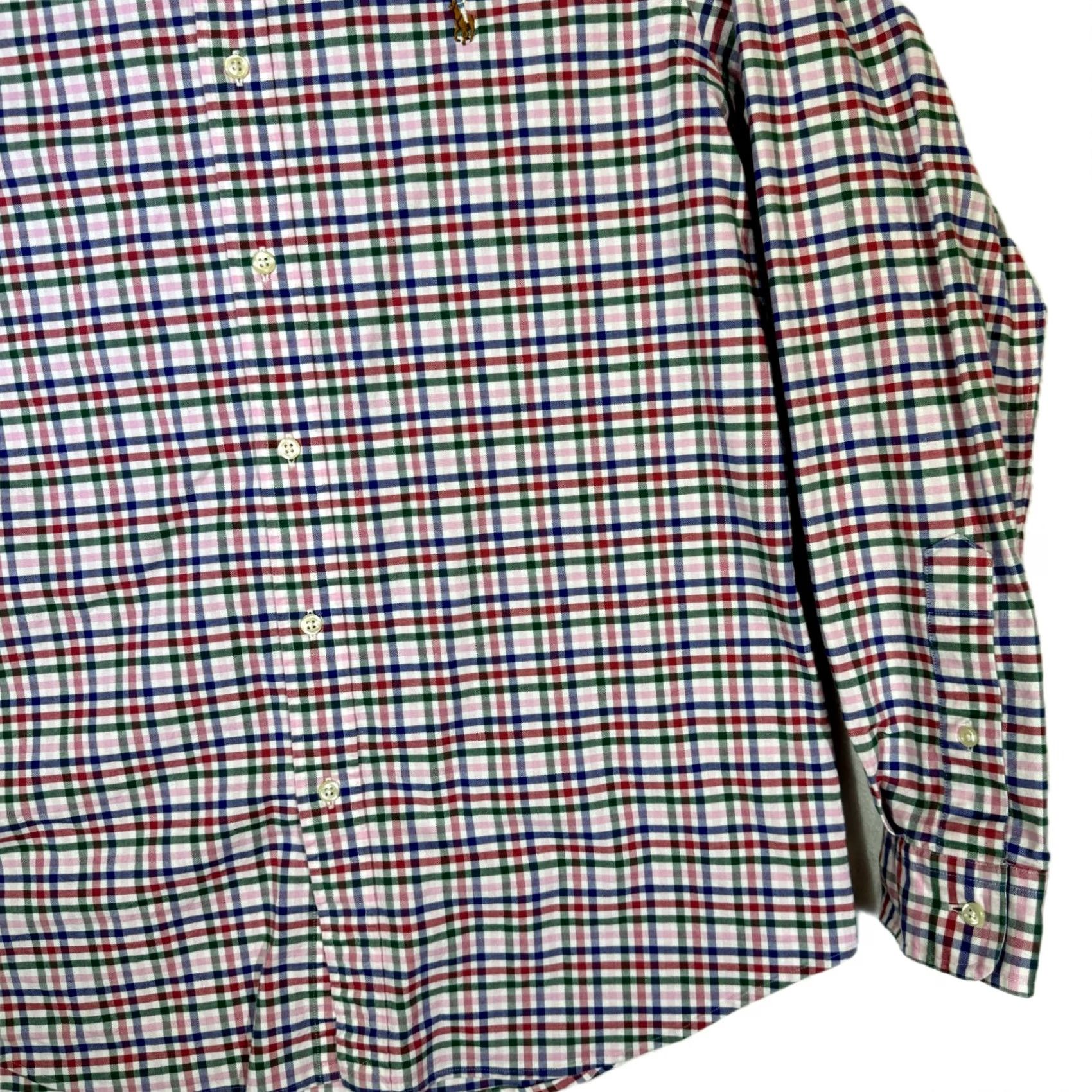 Polo Ralph Lauren Ralph Lauren Polo Shirt Men XL Red & Black Plaid 100% Cotton Long Sleeve Button-Up Casual Size US XL / EU 56 / 4 - 6 Thumbnail