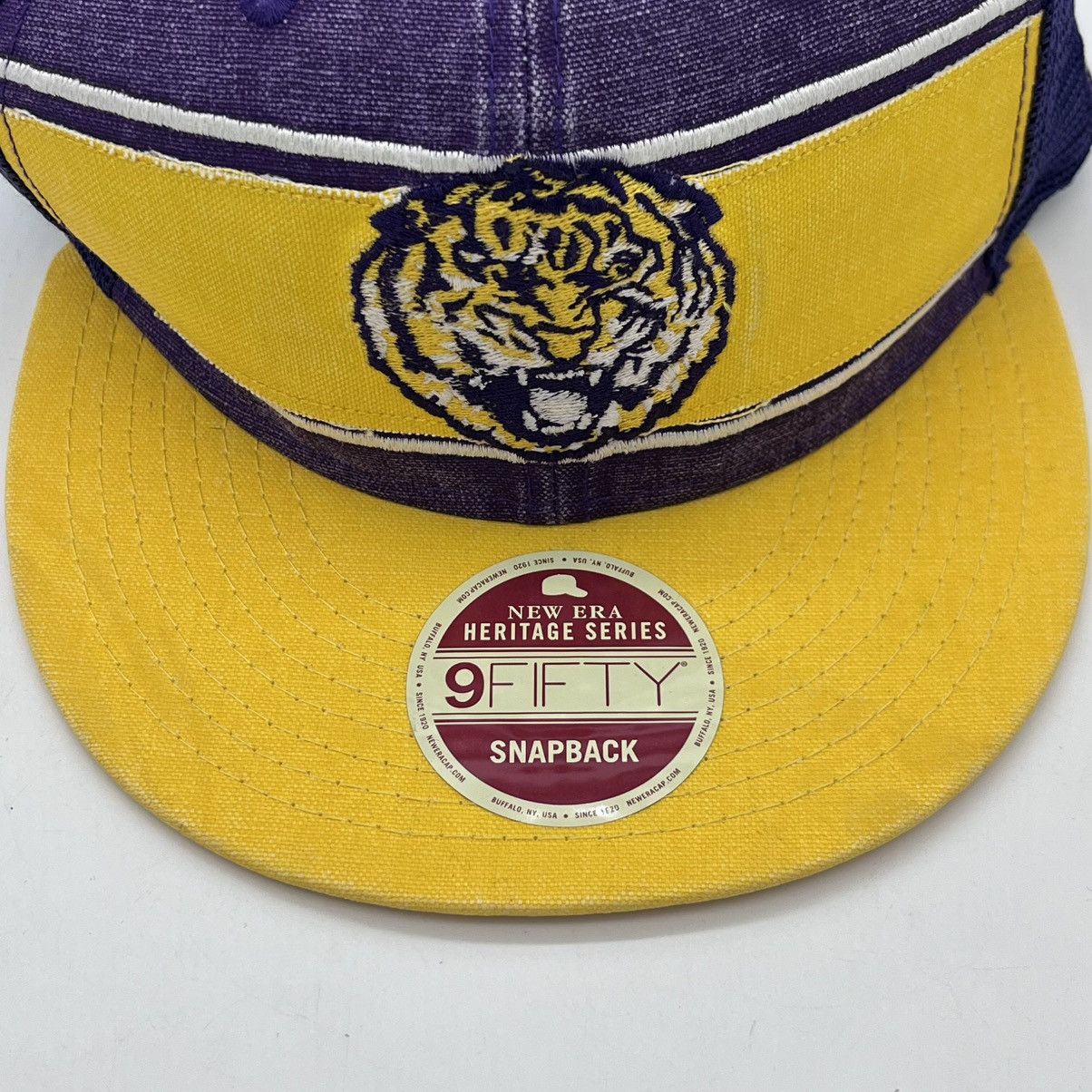 New Era New Era LSU Tigers Trucker Style SnapBack Hat New Size ONE SIZE - 3 Thumbnail