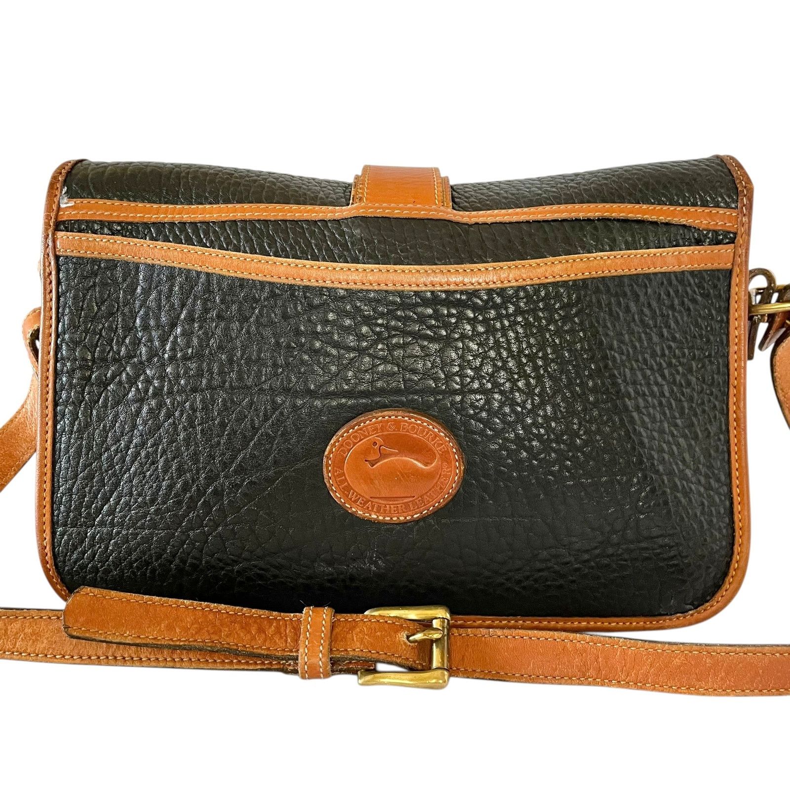 Dooney & Bourke × Vintage Vintage Dooney & Bourke Black AWL Leather Shoulder Bag Size ONE SIZE - 3 Thumbnail