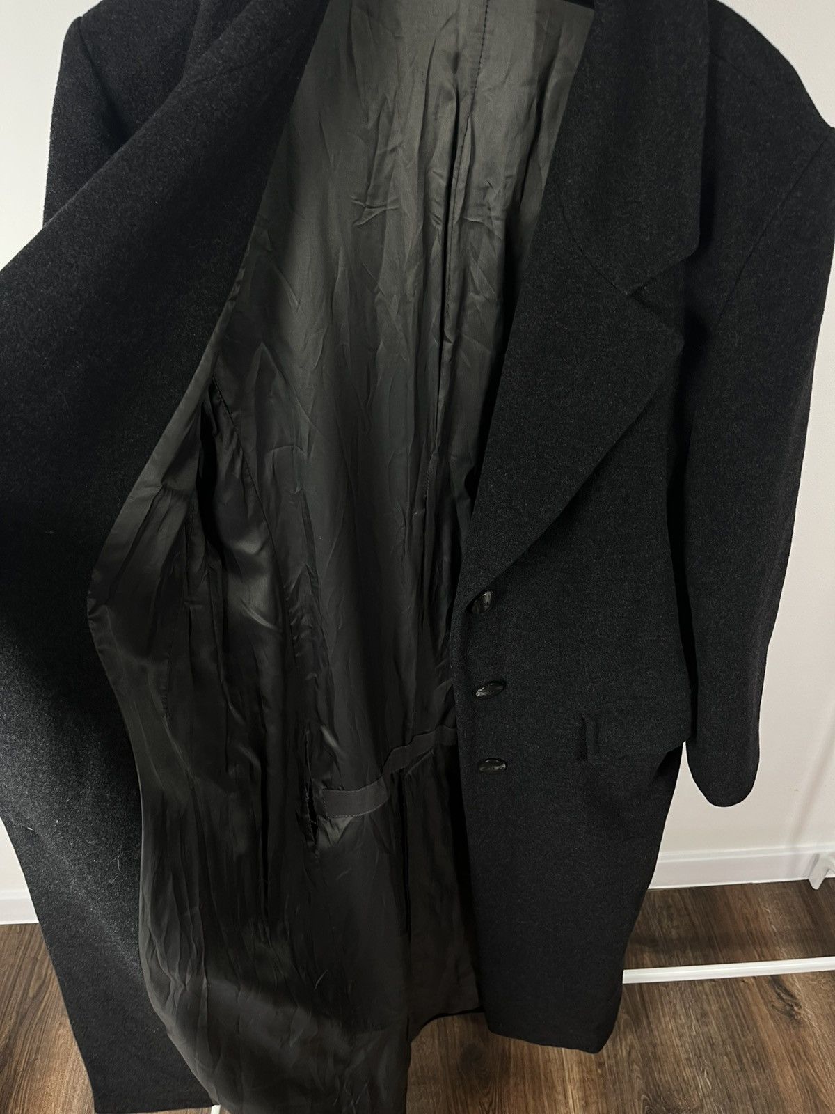 Other Vintage Women’s Italian Wool Coat Black Made in Italy Size L / US 10 / IT 46 - 8 Thumbnail