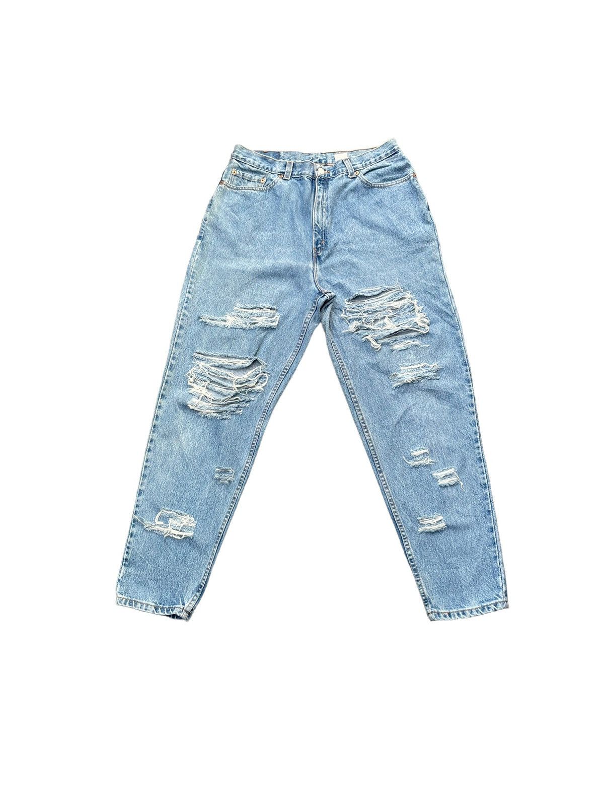 Levi's × Vintage Vintage Levis 550 Distresed Denim Size US 33 - 1 Thumbnail