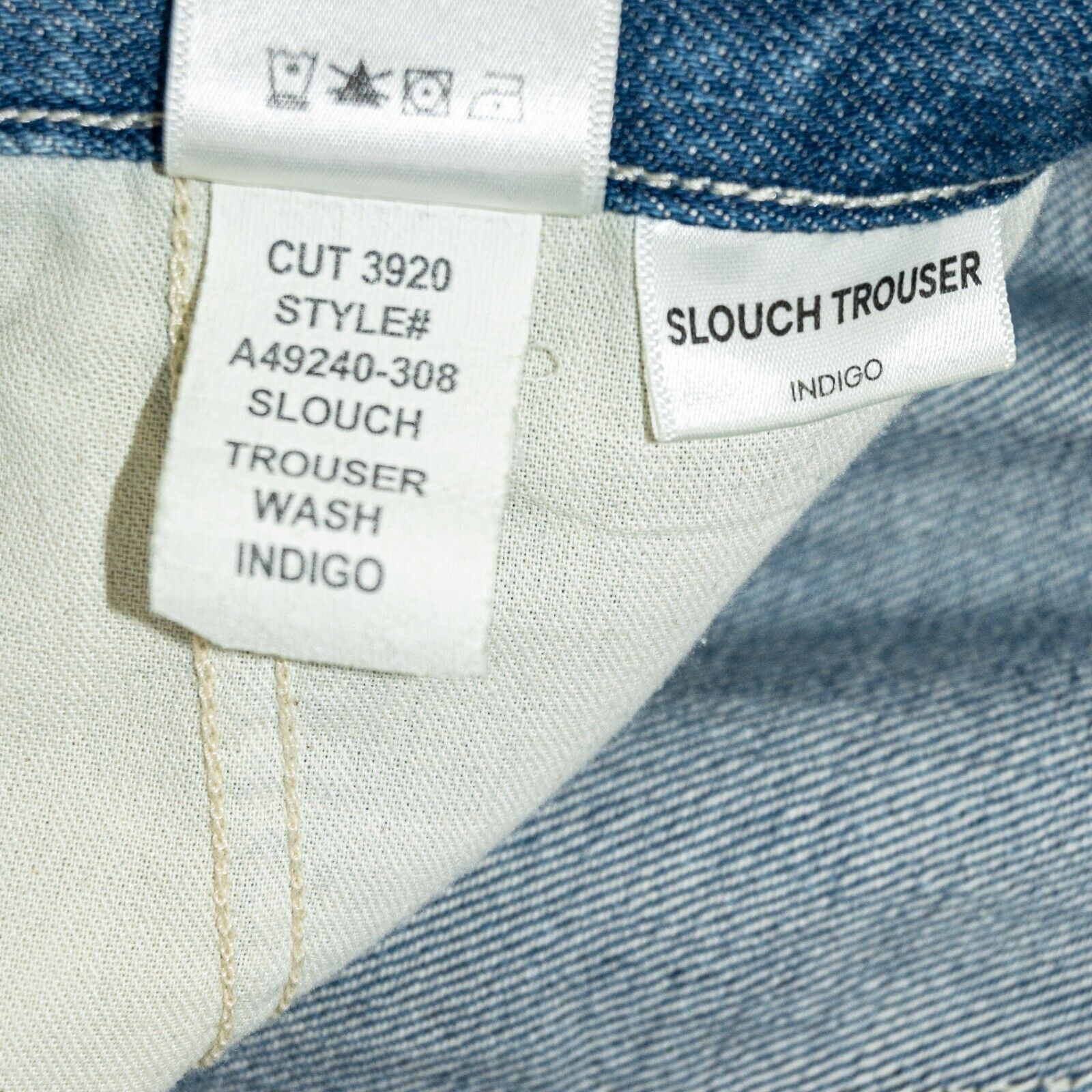 Designer AMO DENIM Women's baggy Slouch Trouser Jeans Indigo Size 28 Size 28" / US 6 / IT 42 - 6 Thumbnail