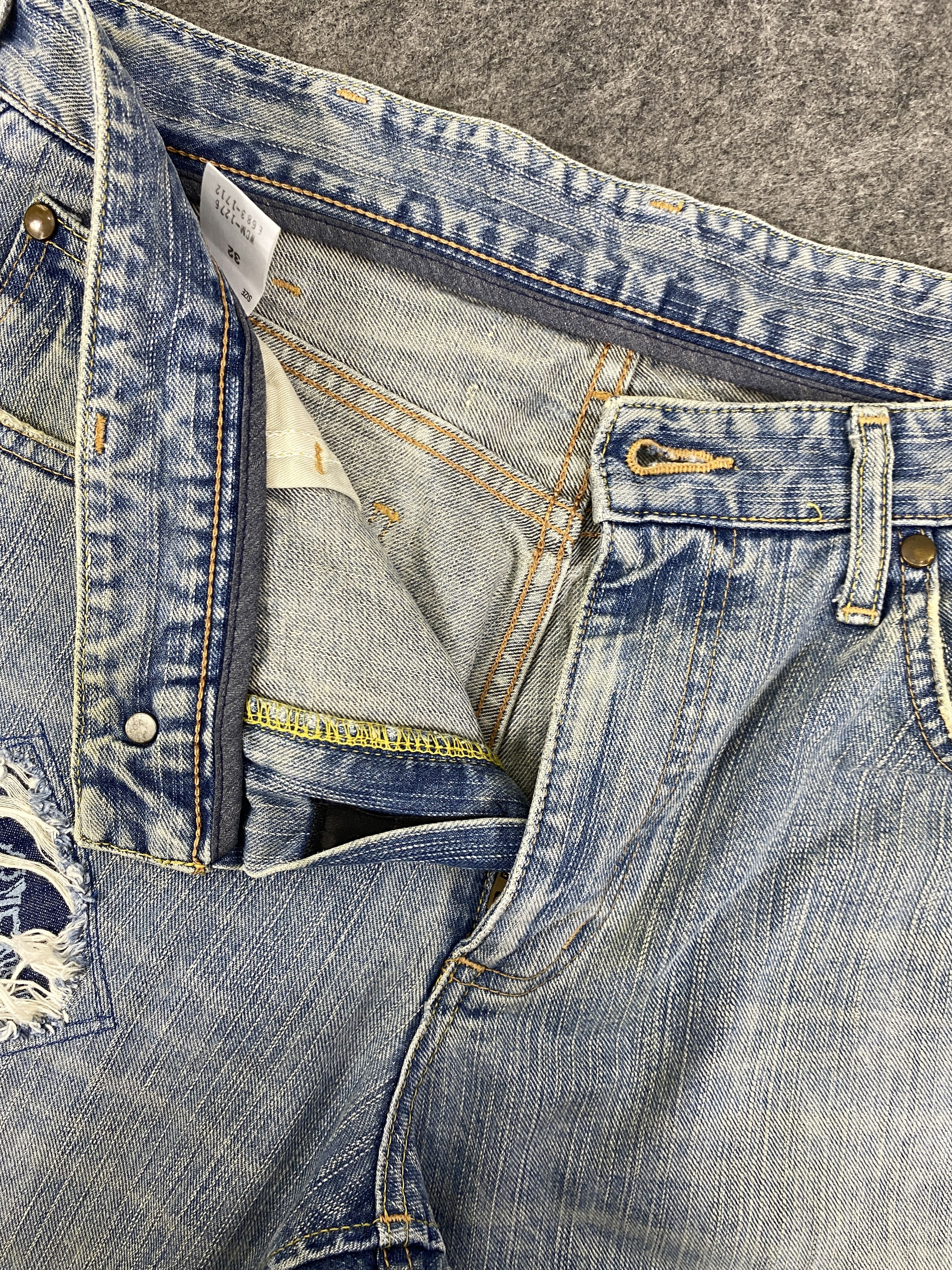 Japanese Brand Light Wash Vintage Wrangler Flare 34x30.5 Denim - JN3320 Size US 34 / EU 50 - 7 Thumbnail