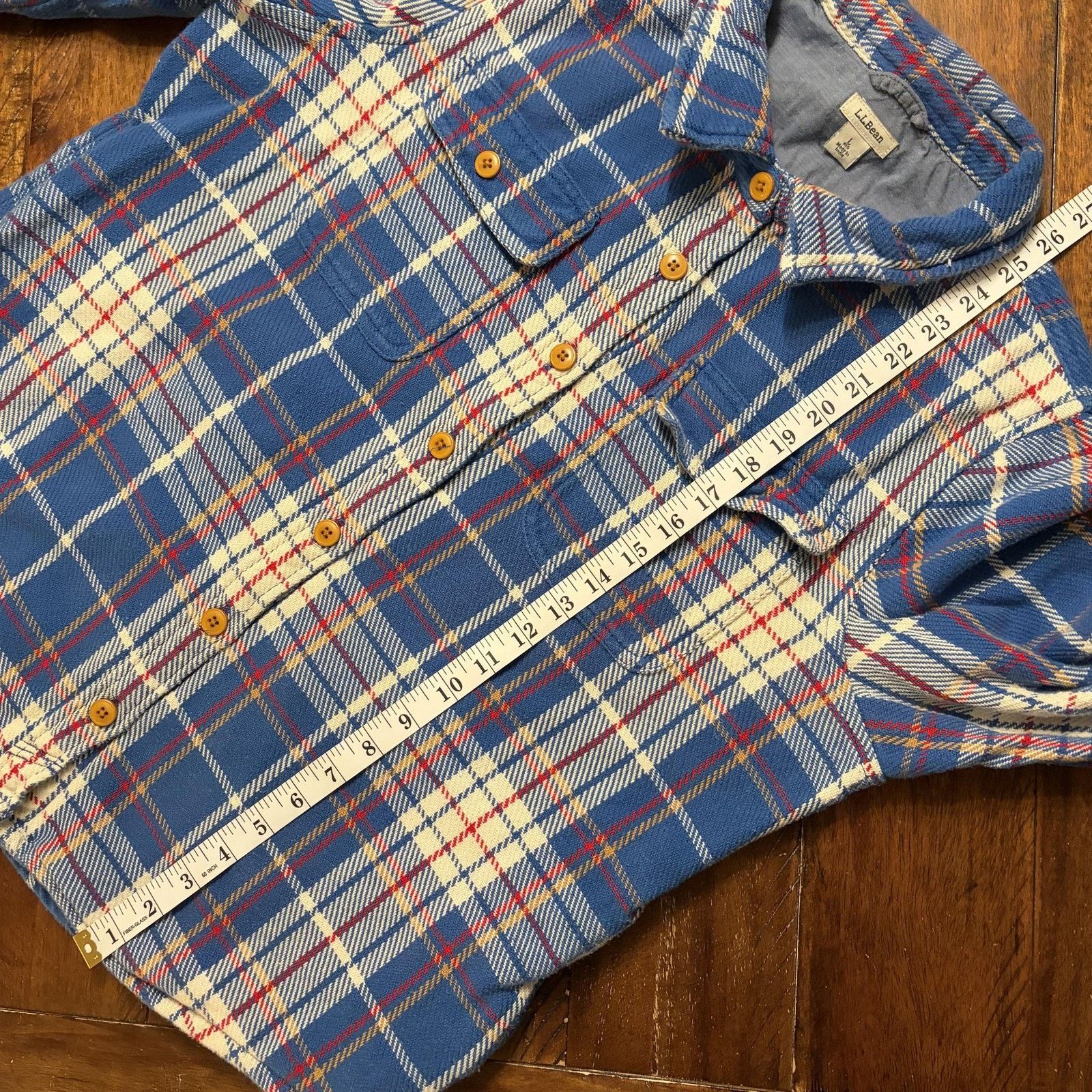 L.L. Bean L.L.Bean Shirt Womens L Flannel Lined Button Front Pockets Size L / US 10 / IT 46 - 10 Thumbnail
