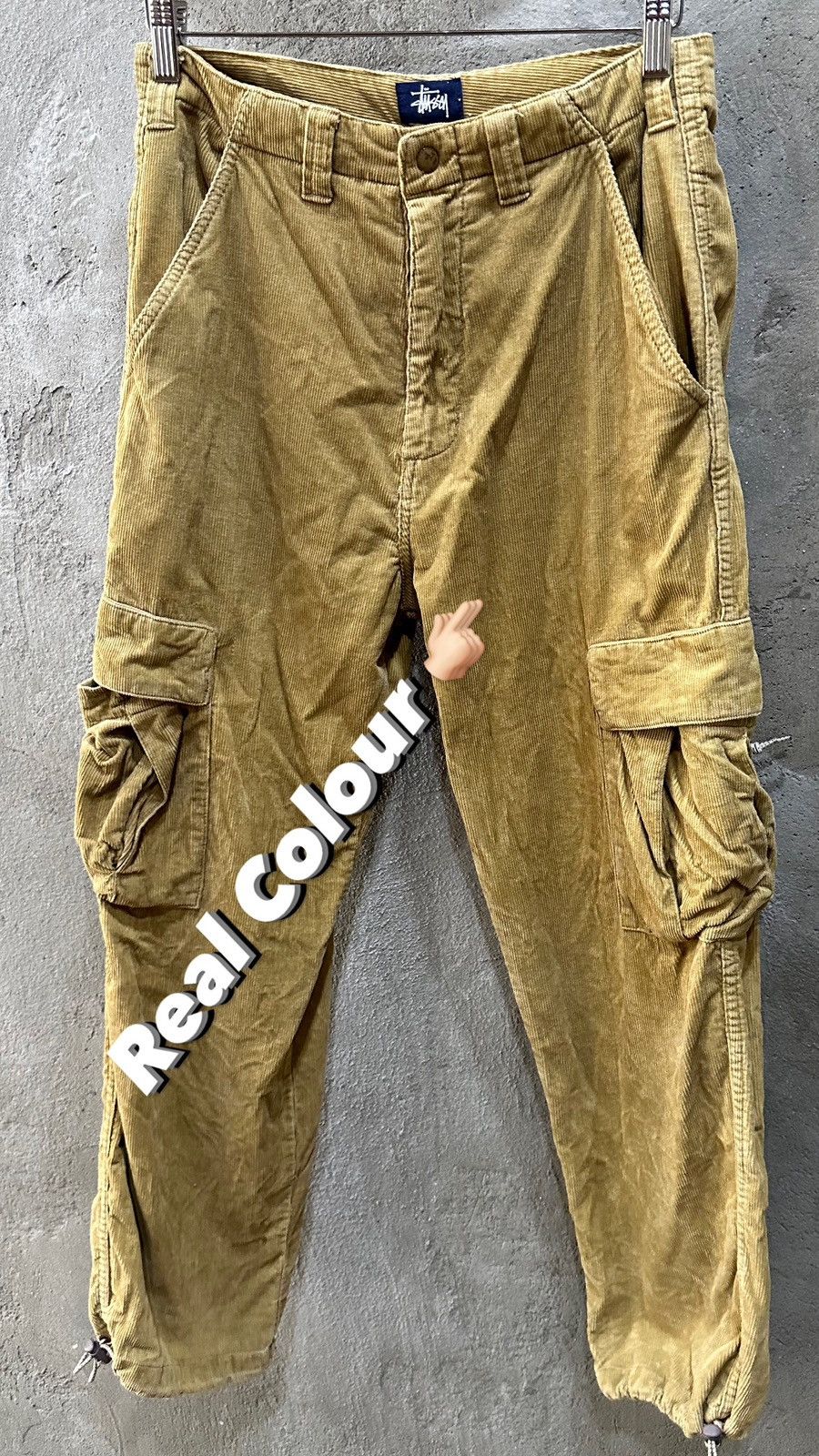 Stussy 1990-Stüssy 3D Cargos Made in China Corduroys Cargo Pant Size US 29 - 3 Thumbnail