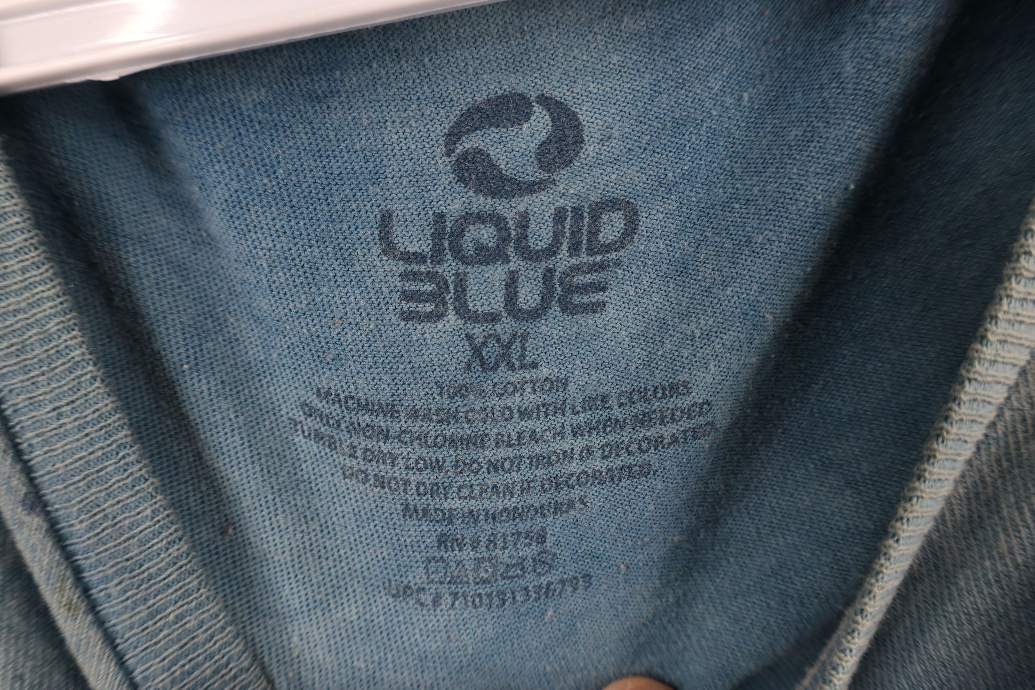Liquid Blue × Vintage Vintage Y2K Liquid Blue Nature White Tiger Acid Wash T-Shirt Size US XXL / EU 58 / 5 - 11 Thumbnail
