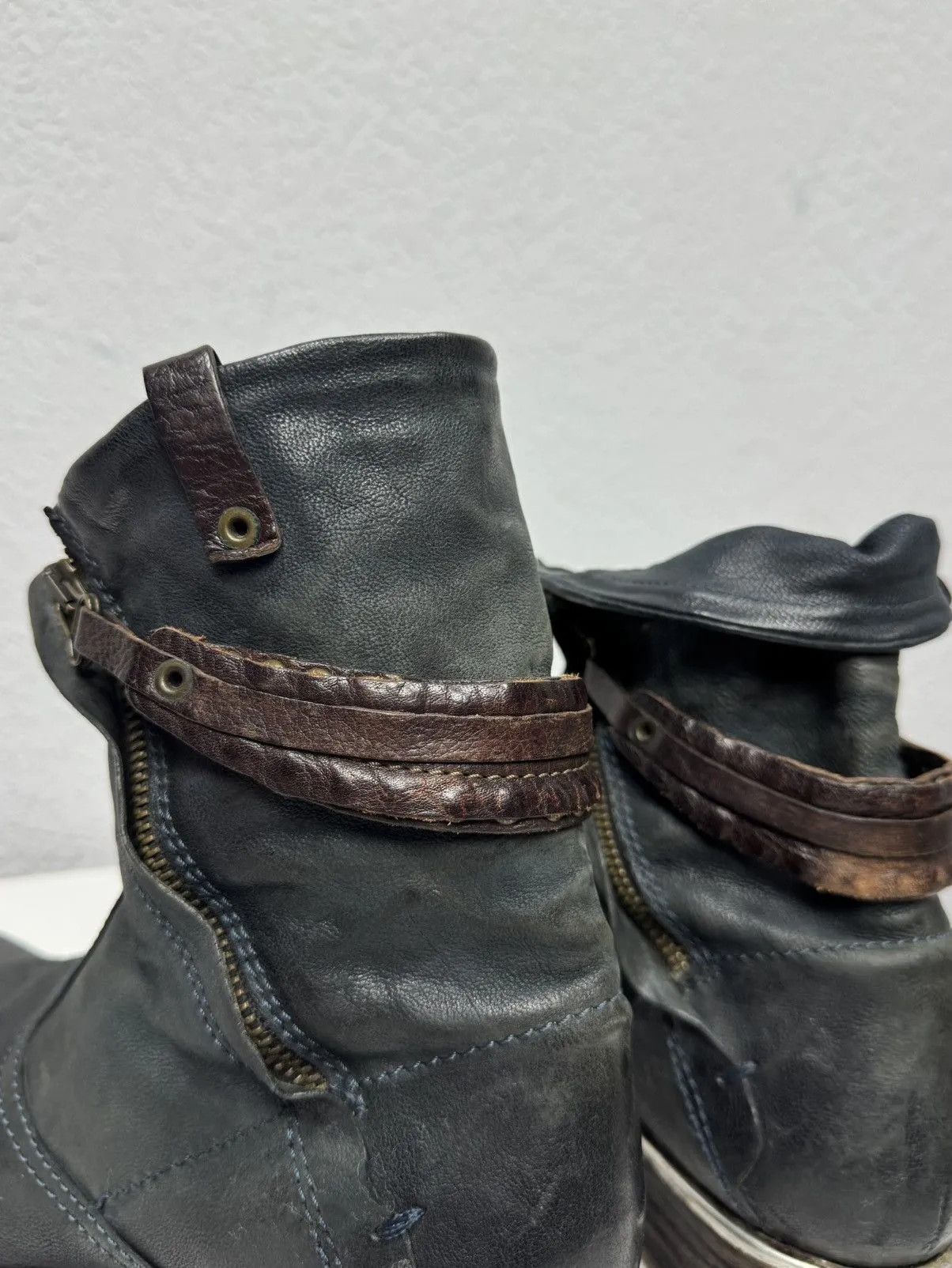 Hedi Slimane Vintage Leather Boots Ankle style Y2K Size US 7 / IT 37 - 7 Thumbnail