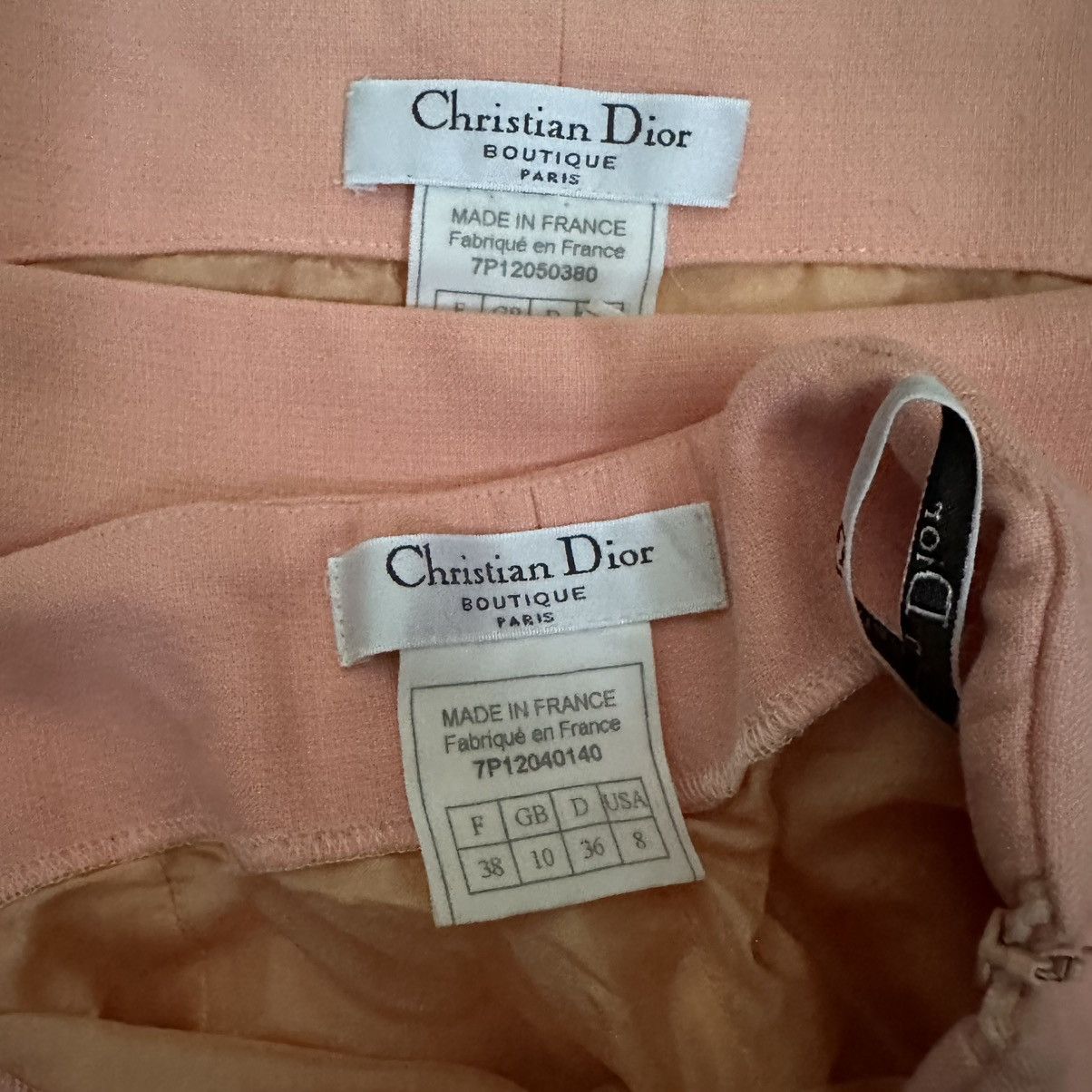 Dior × John Galliano Christian Dior Spring 1997 Pink Top & Bottom Set Archive Size M / US 6-8 / IT 42-44 - 3 Thumbnail