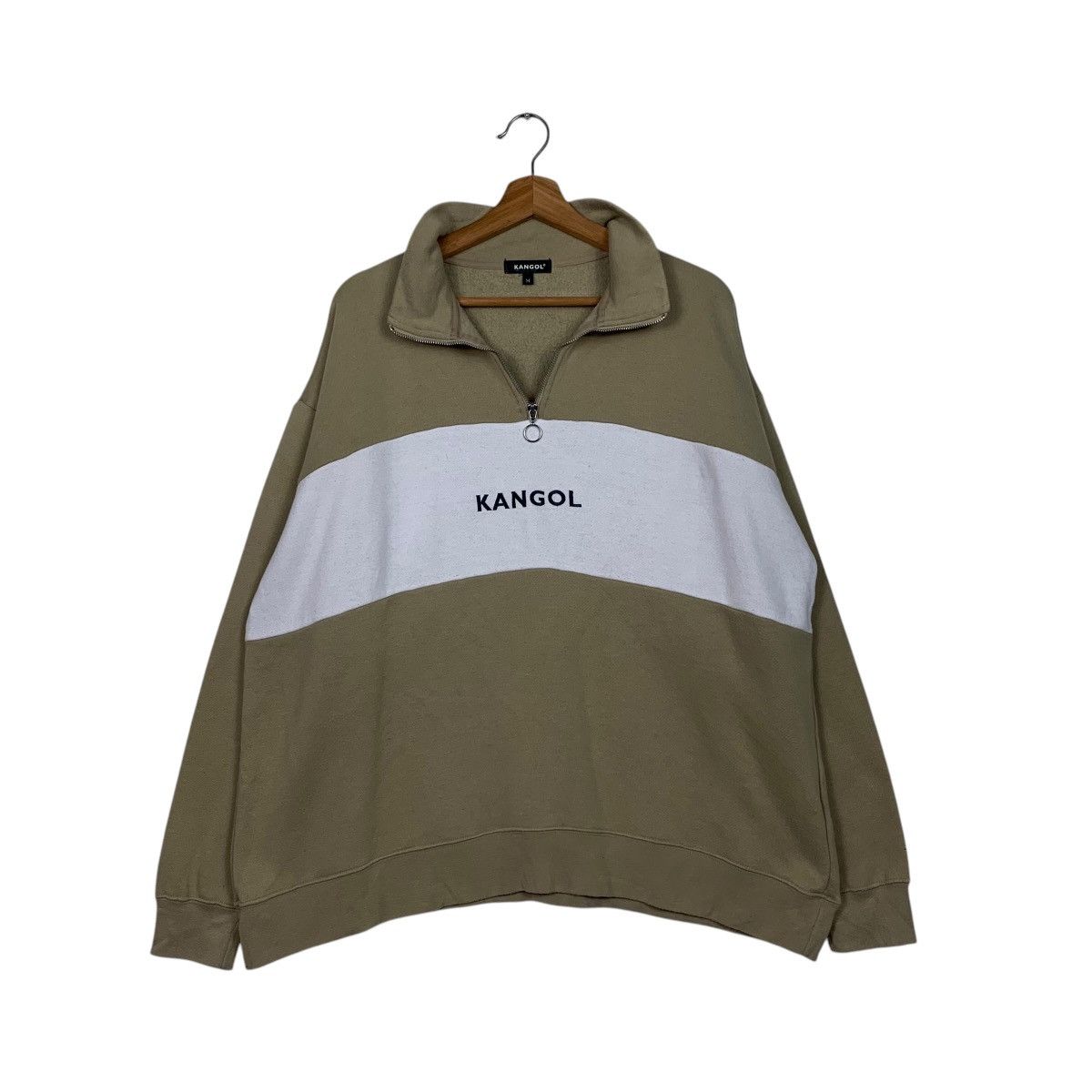Kangol KANGOL Half Zip Colorblock Oversized Sweatshirt #1561-C70 Size US M / EU 48-50 / 2 - 9 Thumbnail