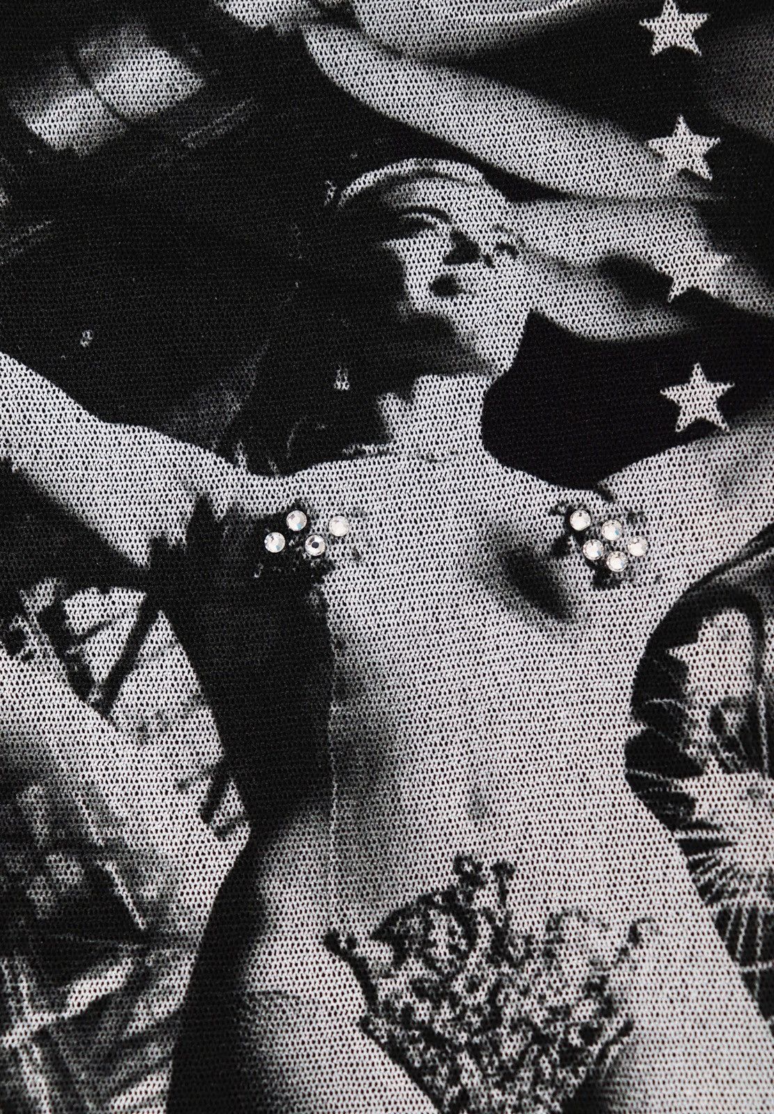 Jean Paul Gaultier Jean Paul Gaultier Vintage Paris Cinema Face Art Mesh Top Size XS / US 0-2 / IT 36-38 - 5 Thumbnail
