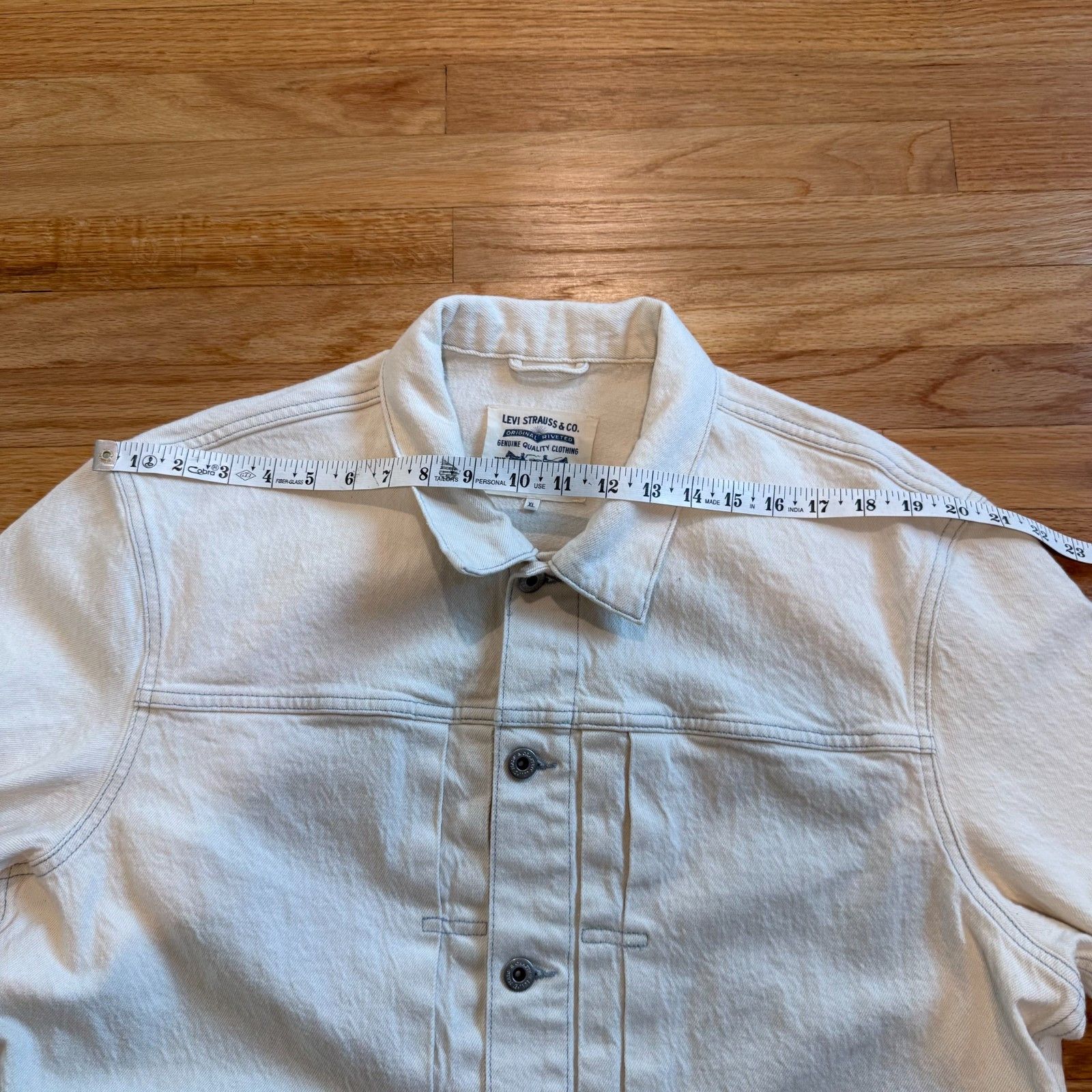 Levi's Made & Crafted Levi's Made & Crafted Type II Worn Trucker Jacket Light Sand Size US XL / EU 56 / 4 - 5 Thumbnail