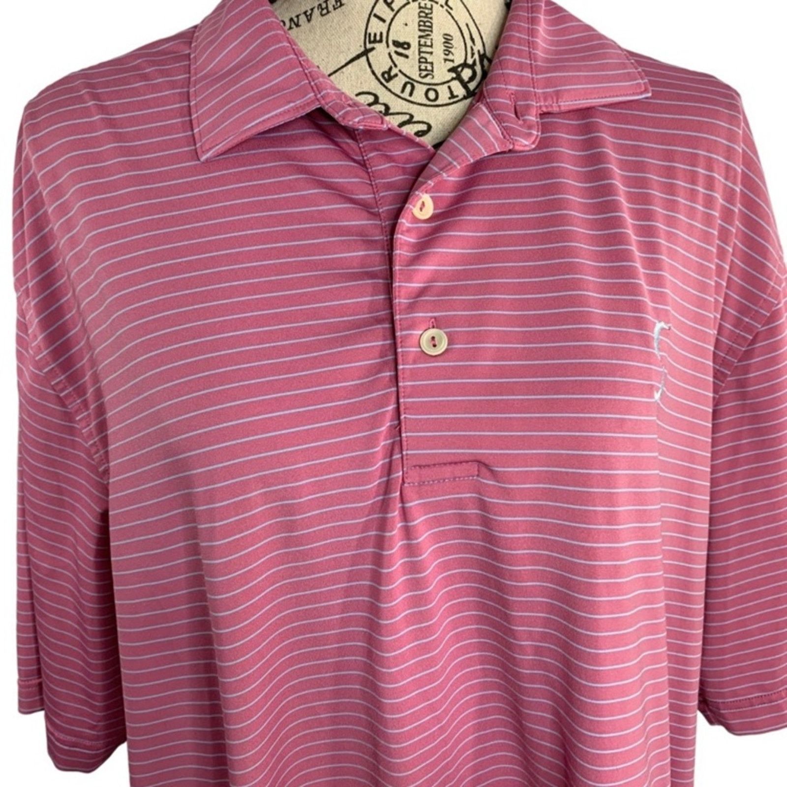 Peter Millar Peter Millar Men's Large Polo Shirt Golf Summer Comfort Size US L / EU 52-54 / 3 - 2 Thumbnail