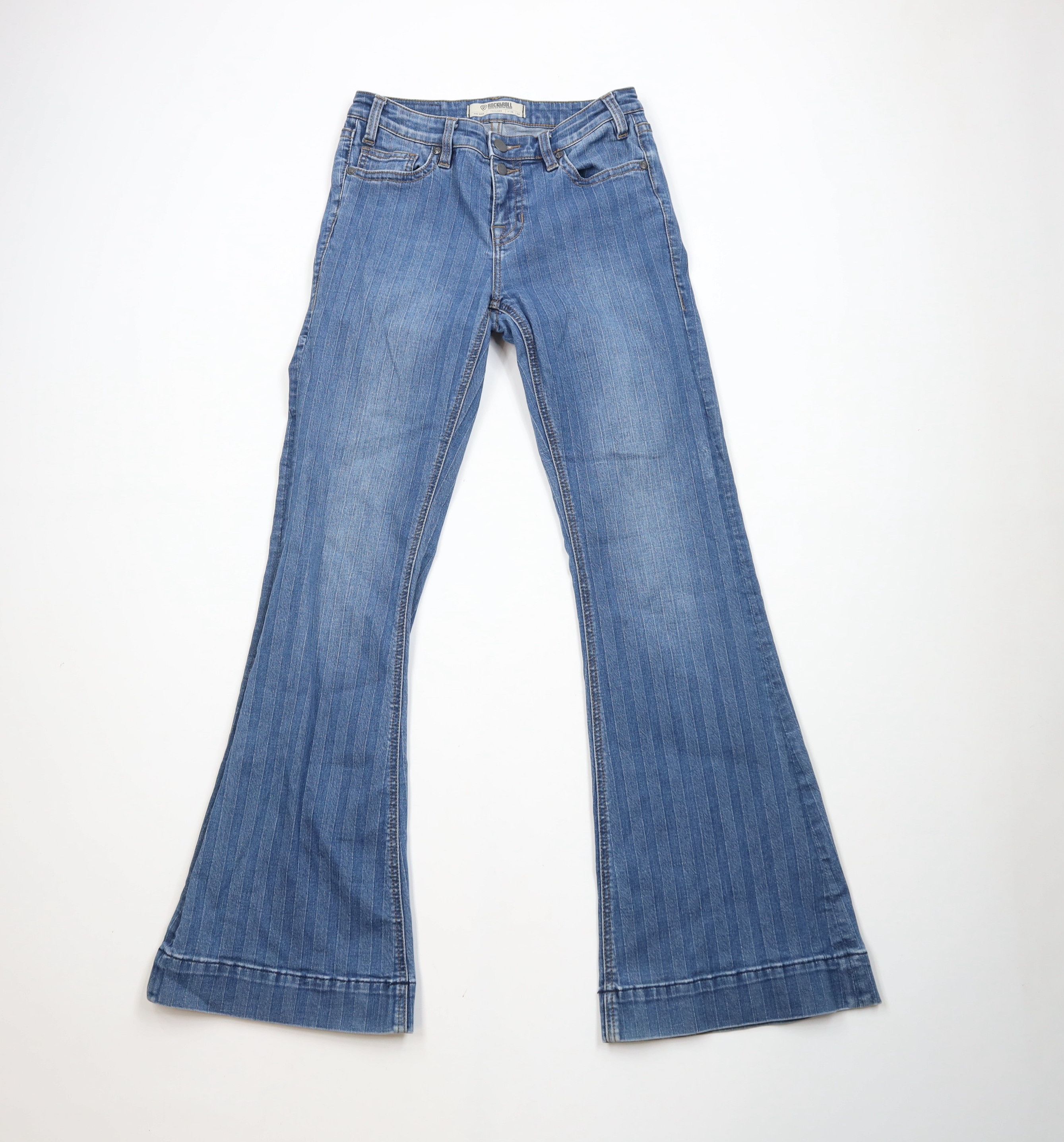 Vintage Vintage Y2K Streetwear Stretch Babydoll Bell Bottoms Jeans Size 26" / US 2 / IT 38 - 1 Thumbnail