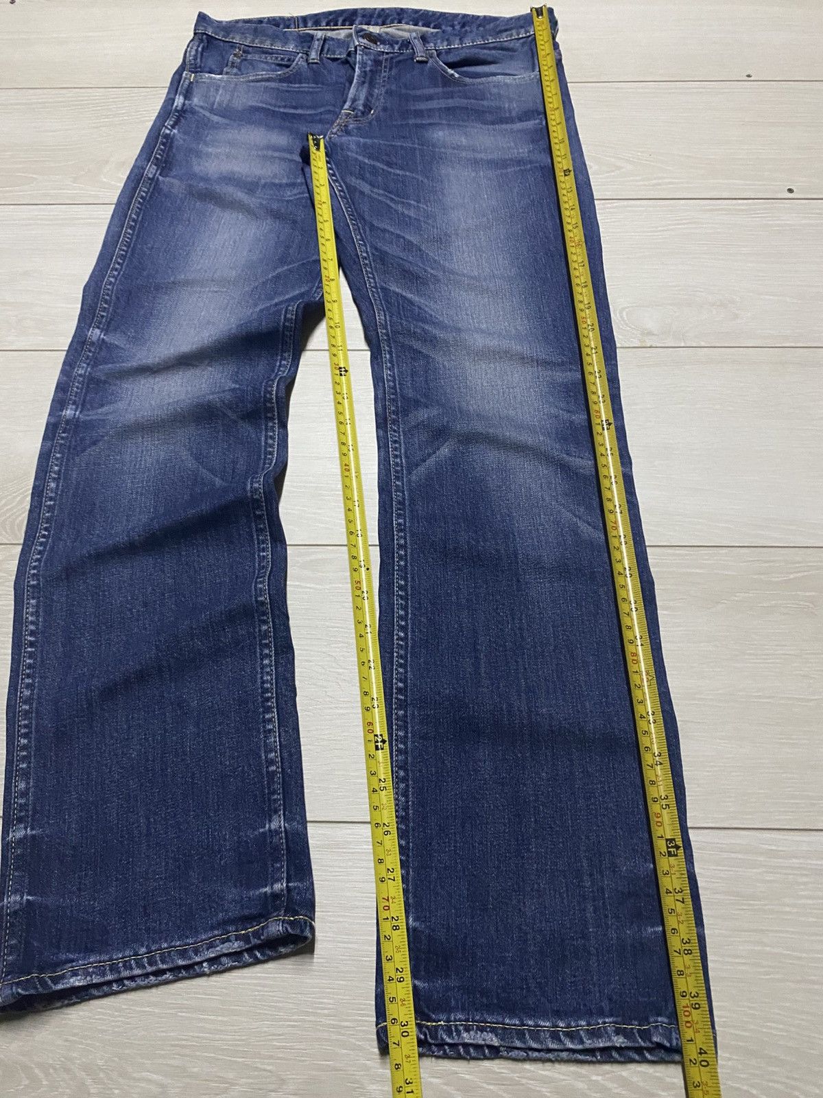 TMT Vintage Japanese TMT Faded Wash Straight Slim Jeans Size US 32 / EU 48 - 11 Thumbnail