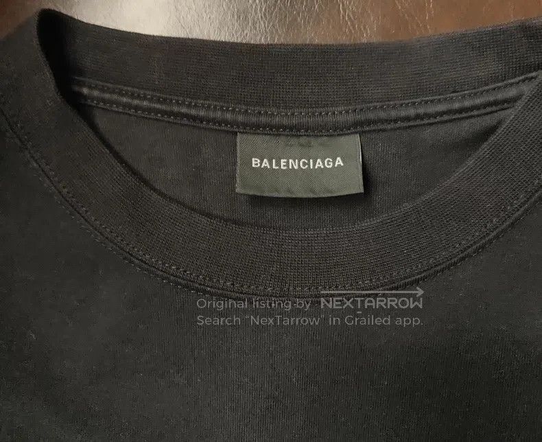 Balenciaga Balenciaga Reversed Letter Print Round Neck Short Sleeve T Size US S / EU 44-46 / 1 - 3 Thumbnail