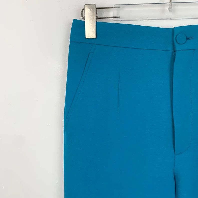 Gucci Gucci Blue mulberry silk casual suit trousers 2502-Nextarro Size 26" / US 2 / IT 38 - 3 Thumbnail