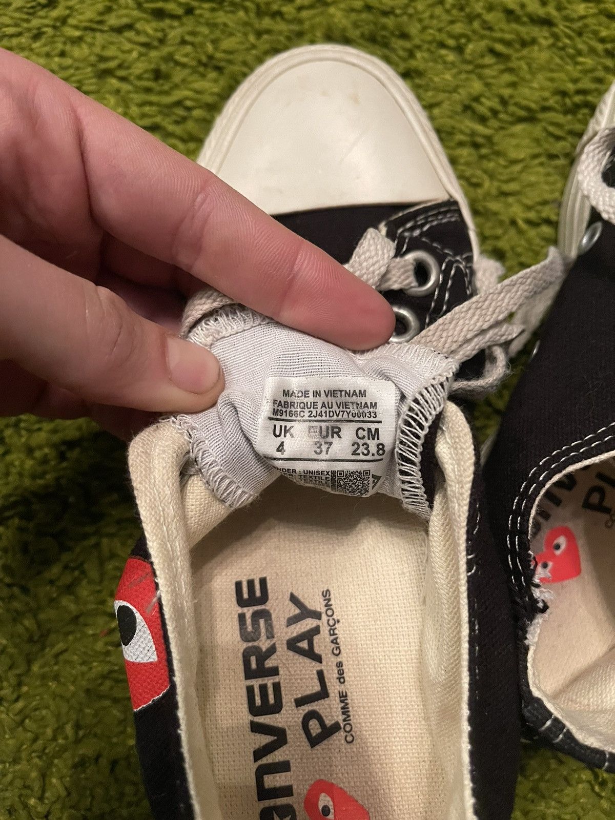 Comme des Garcons PLAY × Converse × Japanese Brand Converse x Comme Des Gacons CDG Play sneakers Size US 6.5 / IT 36.5 - 9 Thumbnail