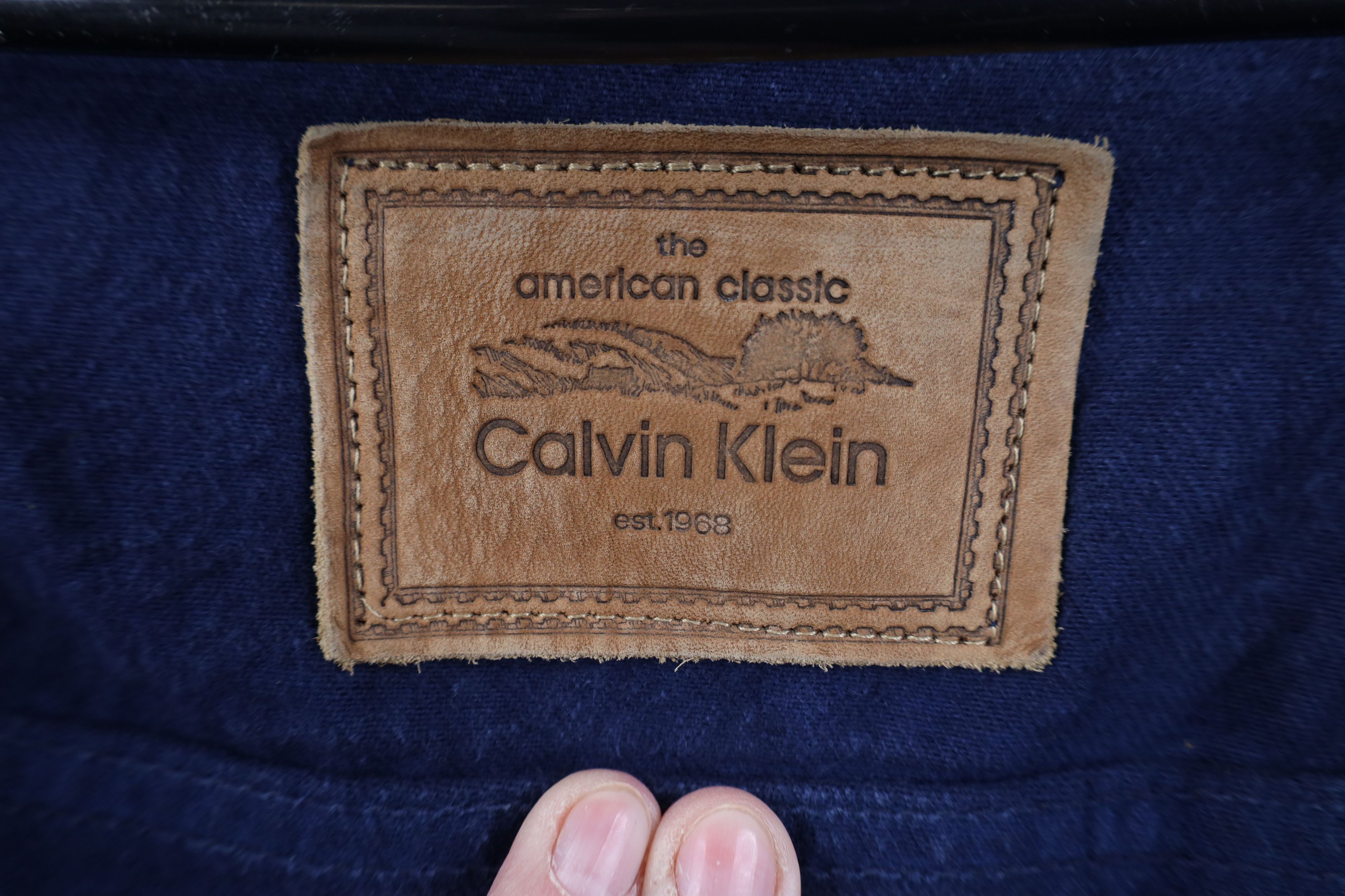 Calvin Klein Deadstock Vintage 90s Calvin Klein Jacket Navy Blue USA Size US L / EU 52-54 / 3 - 10 Thumbnail