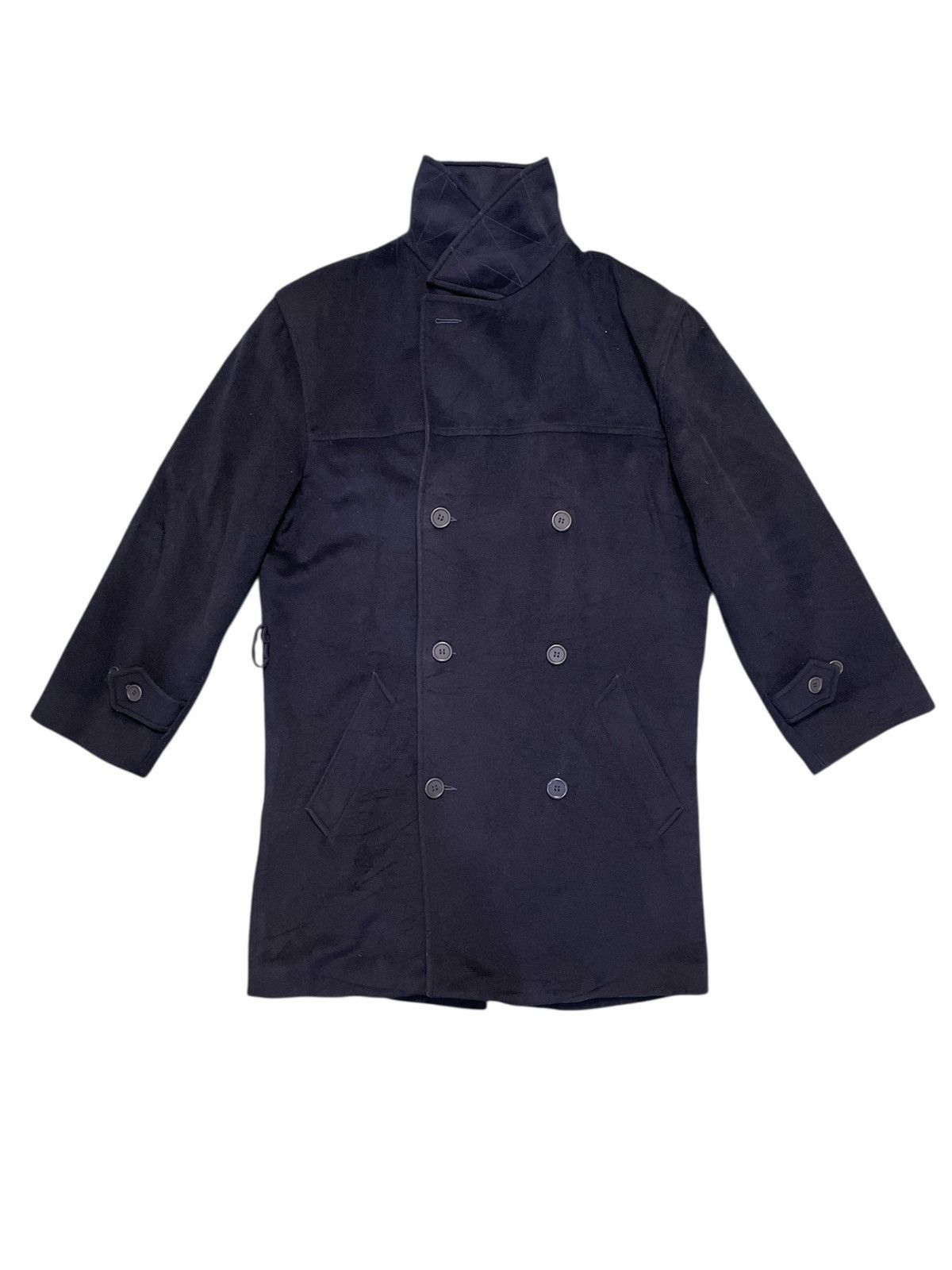 agnes b. Agnes B. Homme Double Breasted Wool/Cashmere Long Coat Size US L / EU 52-54 / 3 - 1 Thumbnail