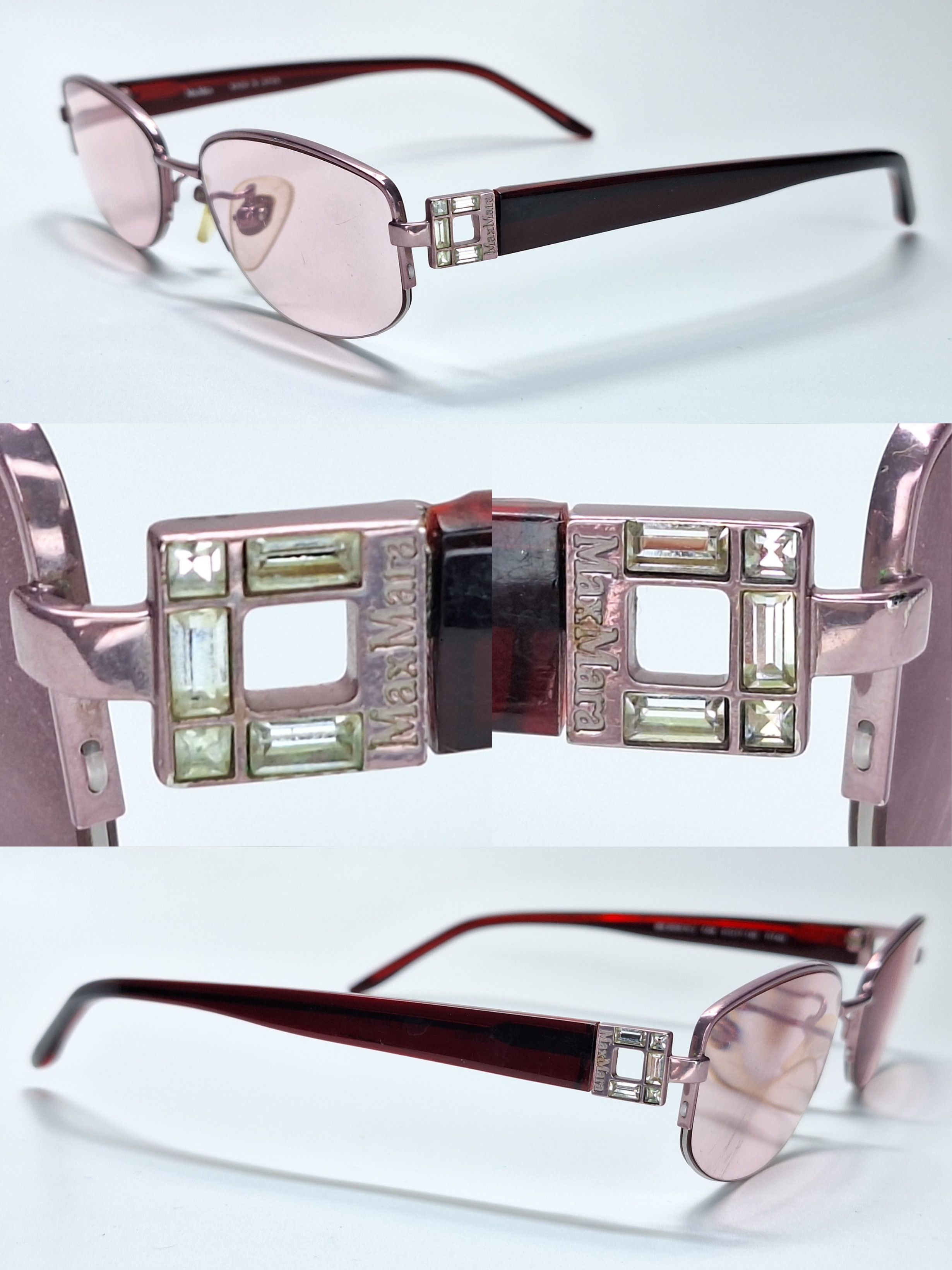 Max Mara Max Mara MM-8628 Titanium Semi-Rimless Vintage Eyeglass Size ONE SIZE - 4 Thumbnail