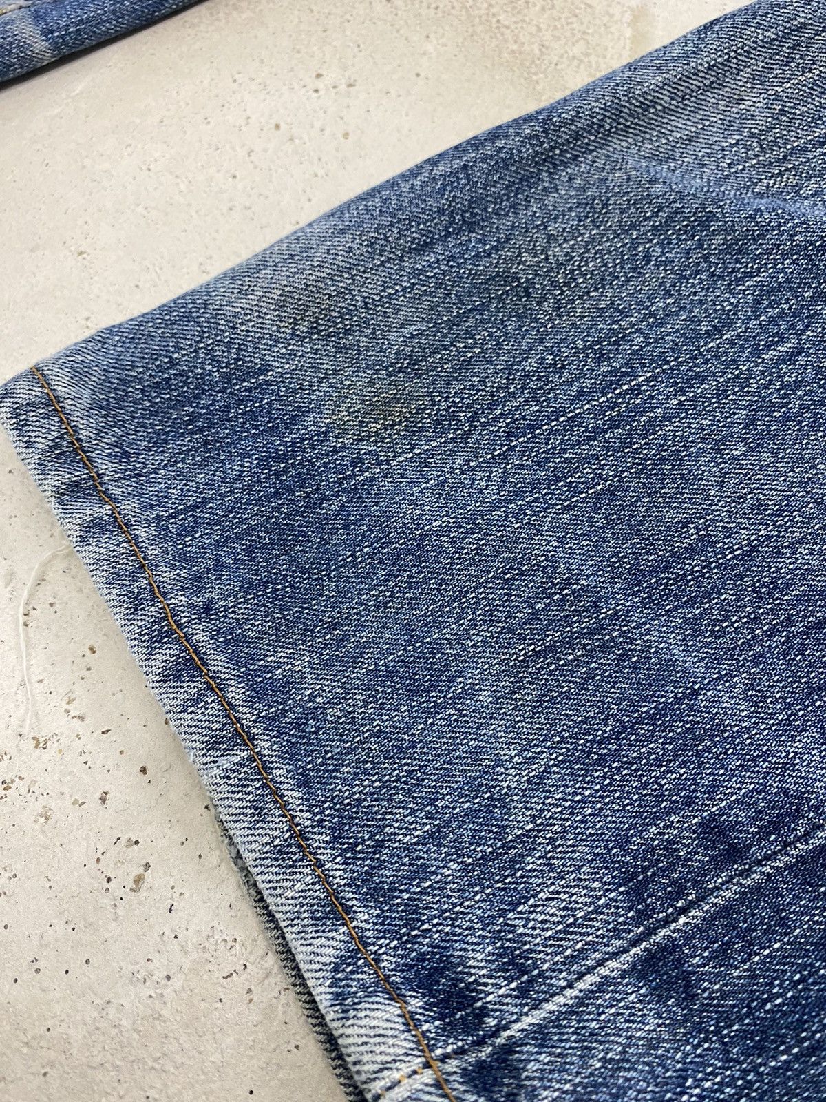 Levi's Levis 505 Japan Market J03 Button Distress Denim Washed Size US 30 / EU 46 - 8 Thumbnail