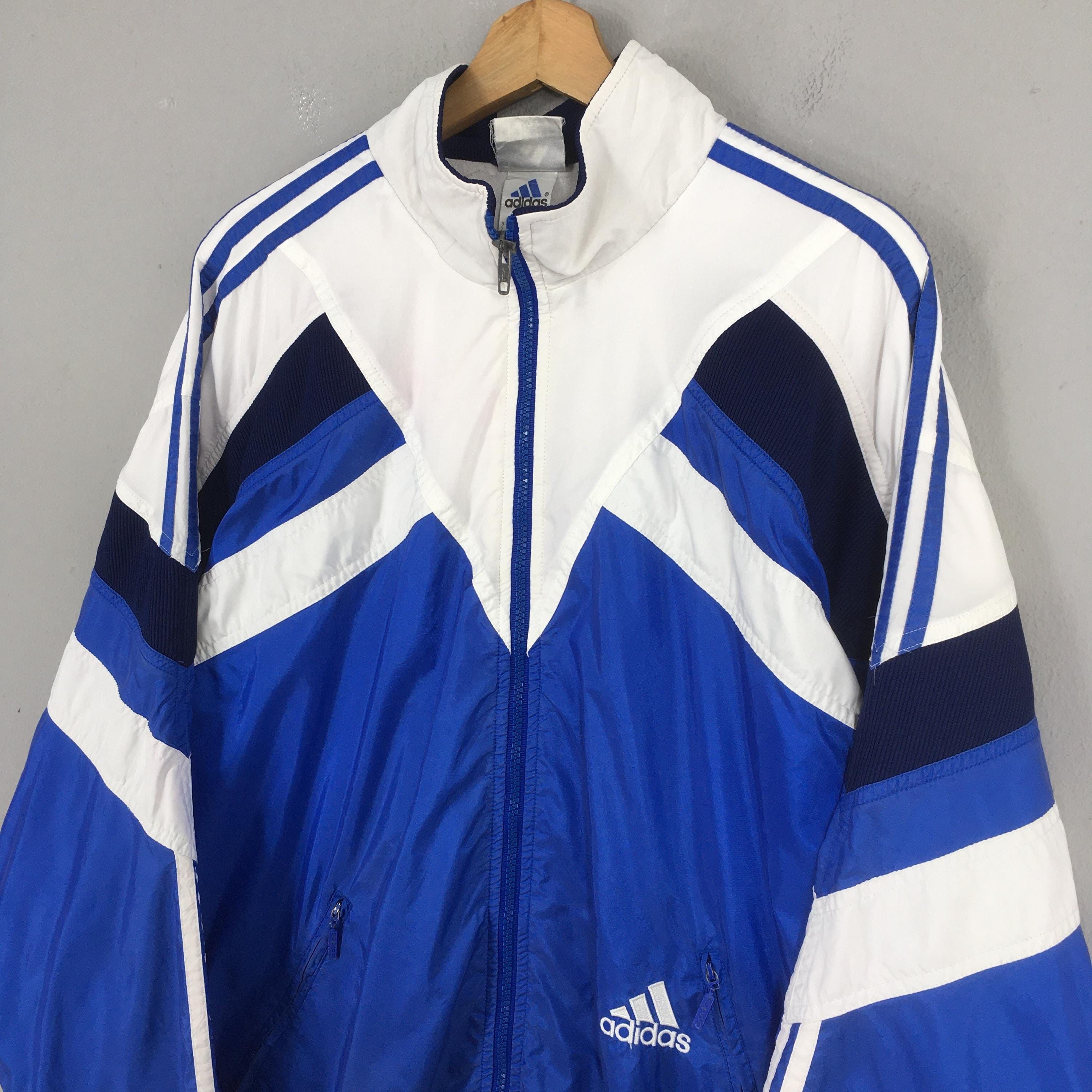 Adidas Vintage 90s Adidas Equipment Windbreaker Jacket Large Size US L / EU 52-54 / 3 - 4 Thumbnail