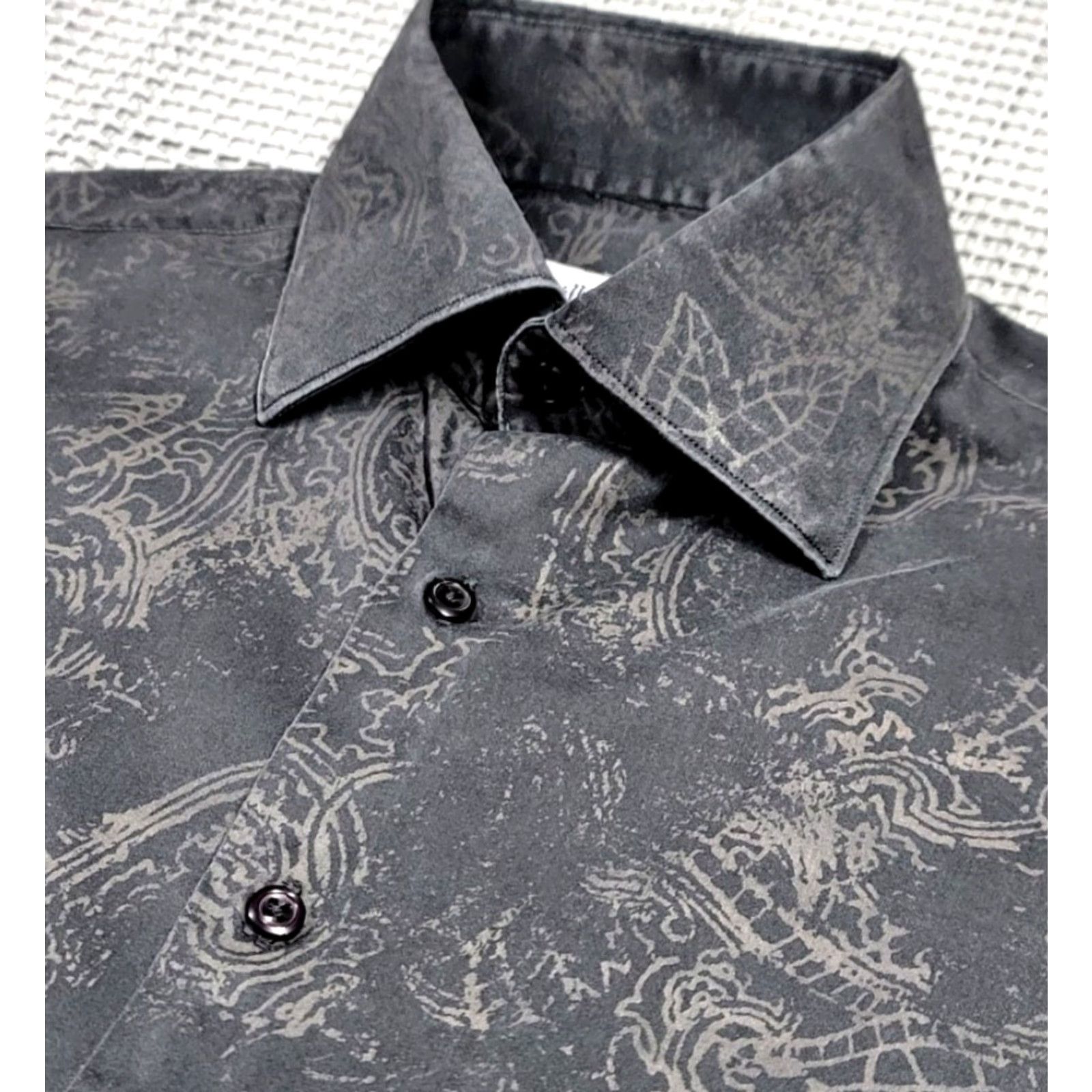 Vintage VINTAGE Bullock & Jones Shirt Mens L Brown Gray Paisley Button-Up Collared Long Sleeve 1960s 70s 80s Floral Geometric Size US L / EU 52-54 / 3 - 5 Thumbnail