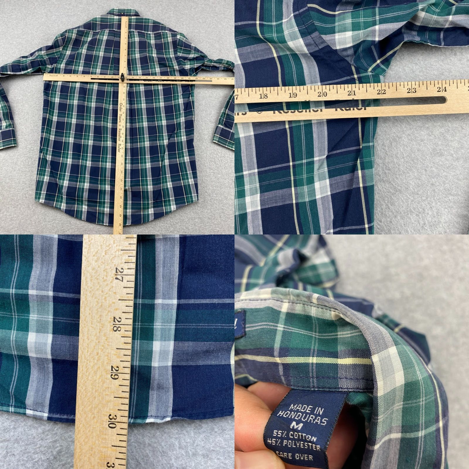 Gant GANT Foxhunt Plaid Shirt Mens Medium M Multicolor Button-Down Long Sleeve Pocket Shirt Size US M / EU 48-50 / 2 - 8 Thumbnail