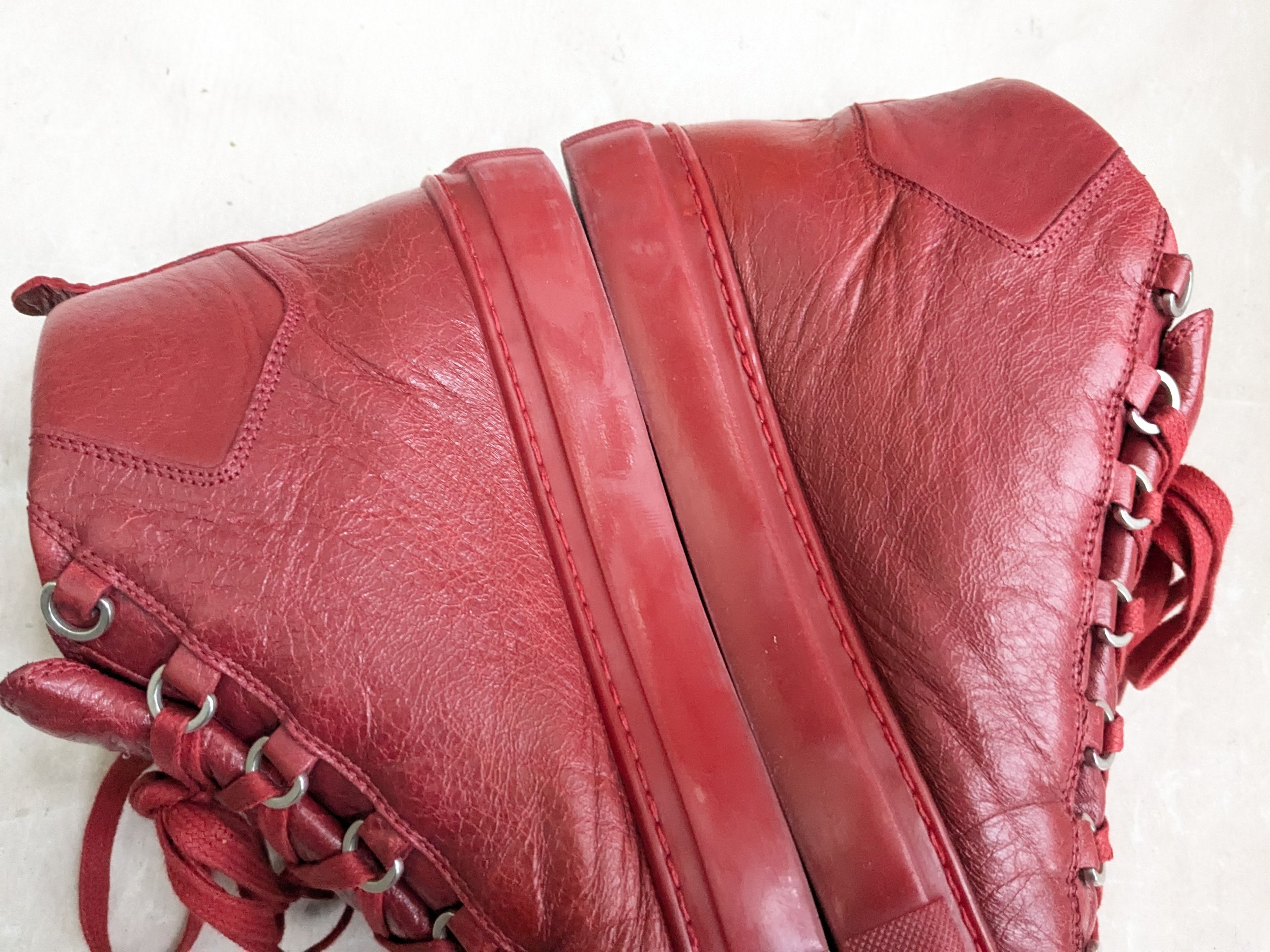 Balenciaga Balenciaga Arena Sneakers Red 10 High Tops Size US 10 / EU 43 - 12 Thumbnail