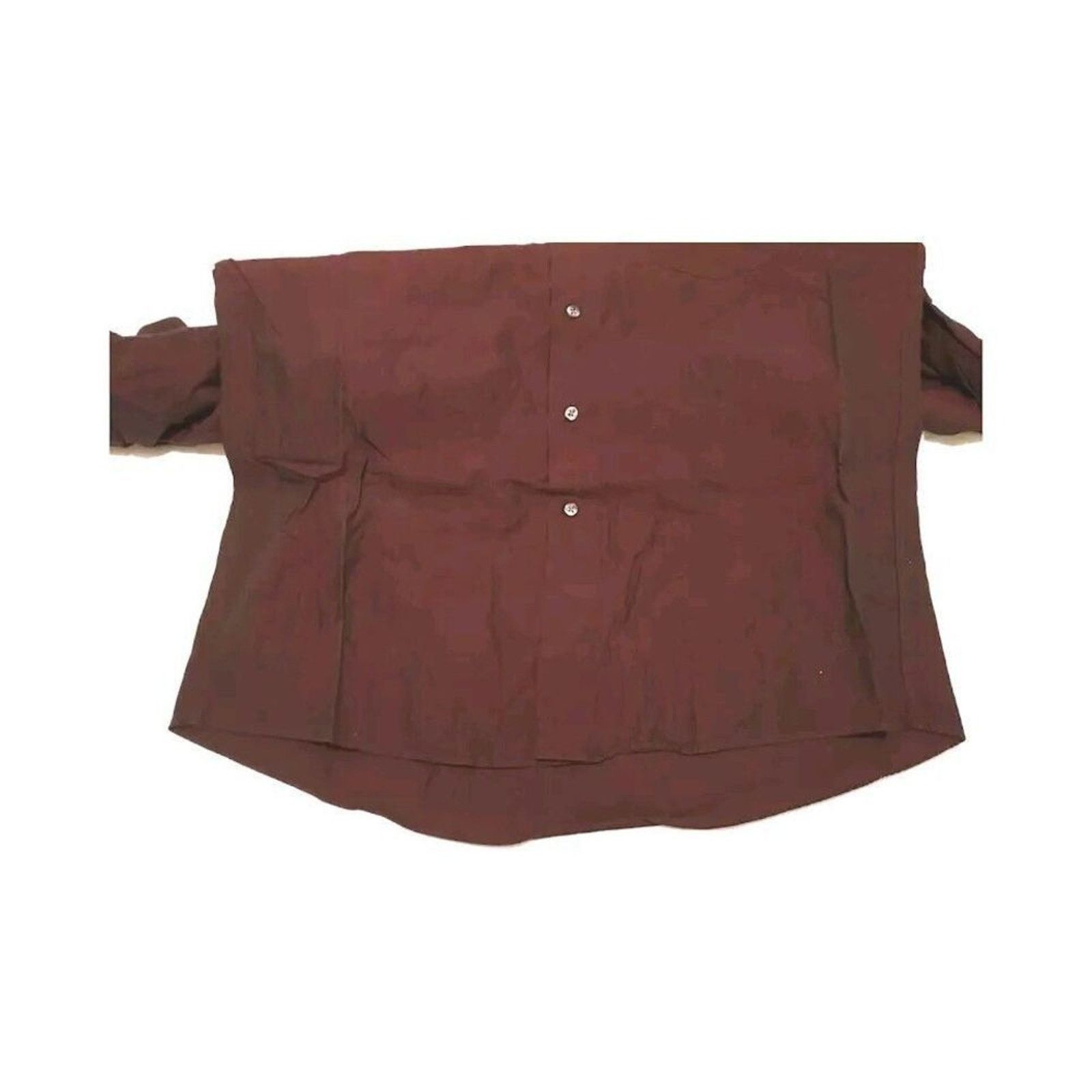 DKNY DKNY Men's Shirt Burgundy Red Long Sleeve Button-Up L Size US L / EU 52-54 / 3 - 3 Thumbnail