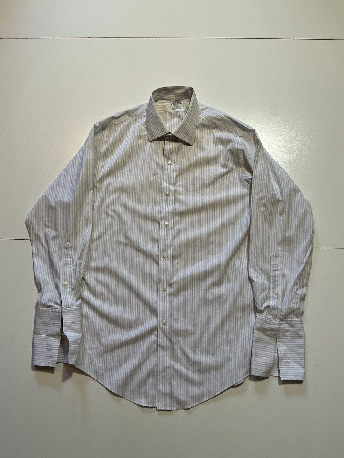 Brooks Brothers Brooks Brothers Slim Fit Striped L/S Button Dress Shirt Size US S / EU 44-46 / 1 - 1 Thumbnail