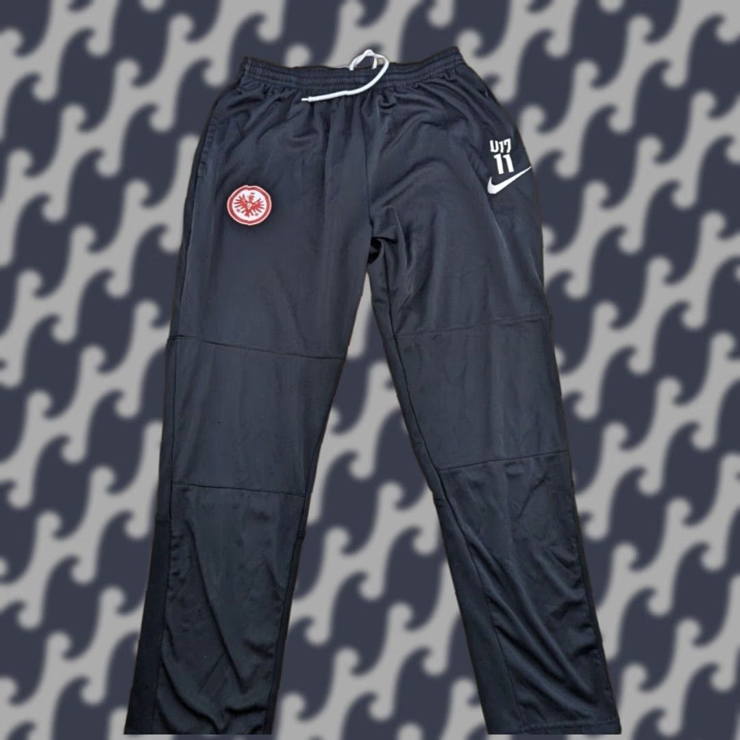 Nike Nike Eintracht Frankfurt Track Pants Nike Football Training L Black Unisex Adults Size L Size US 33 - 1 Thumbnail