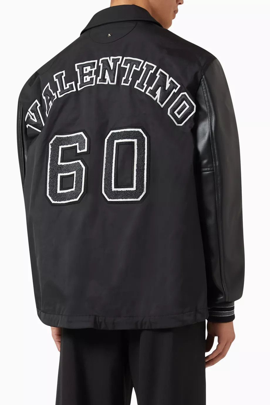 Valentino o1y0525 Logo Jacket in Black Size US M / EU 48-50 / 2 - 2 Thumbnail