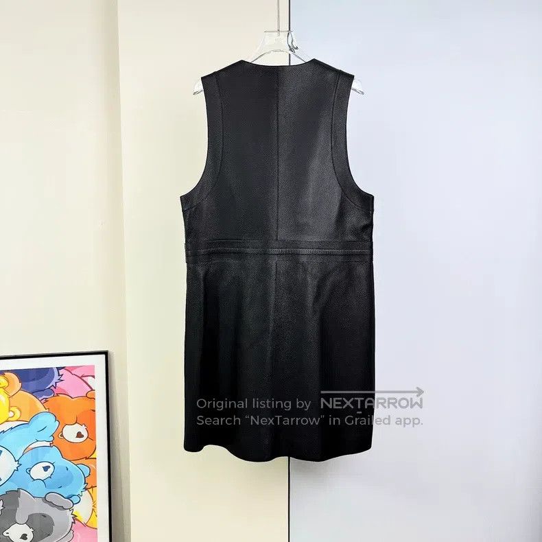 Hermes Hermes Black Medium-length Lamb Leather Vest Size XS / US 0-2 / IT 36-38 - 3 Thumbnail