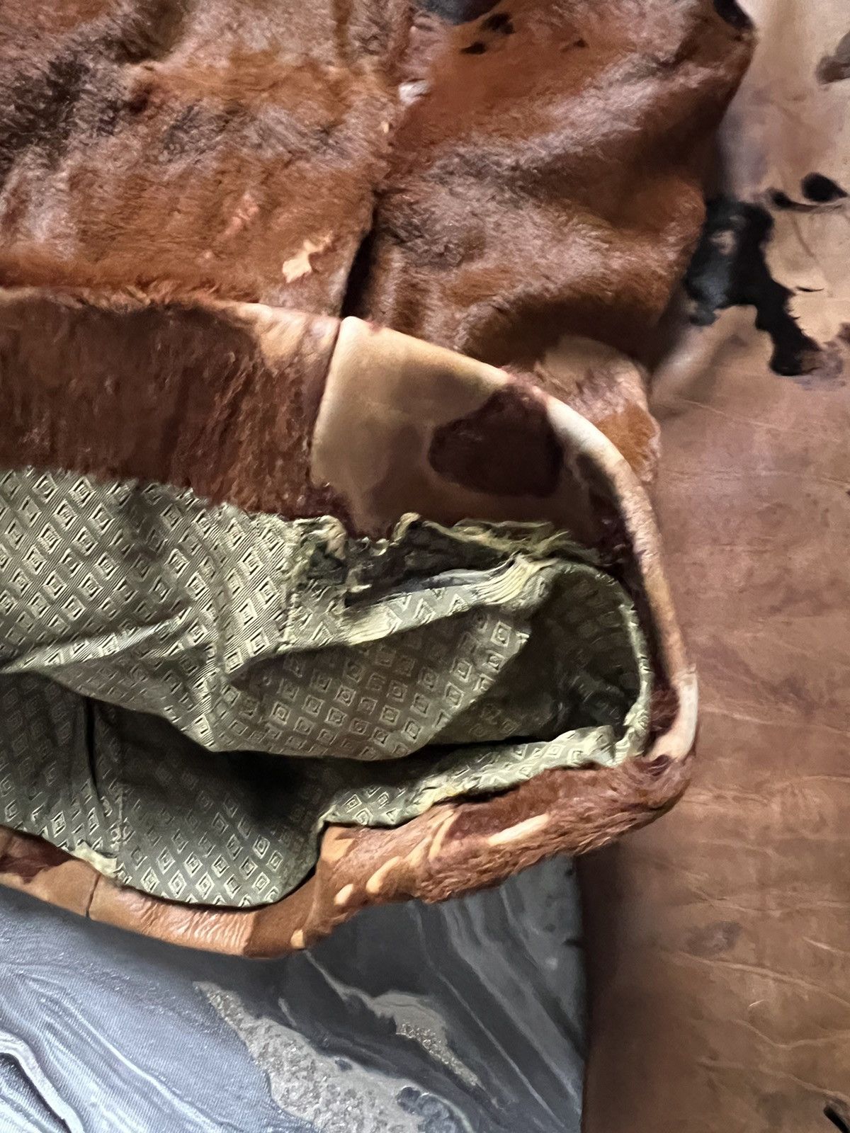 Japanese Brand × Leather × Vintage Vintage cowboy Marlboro classic cow fur leather jacket Size S / US 4 / IT 40 - 12 Thumbnail