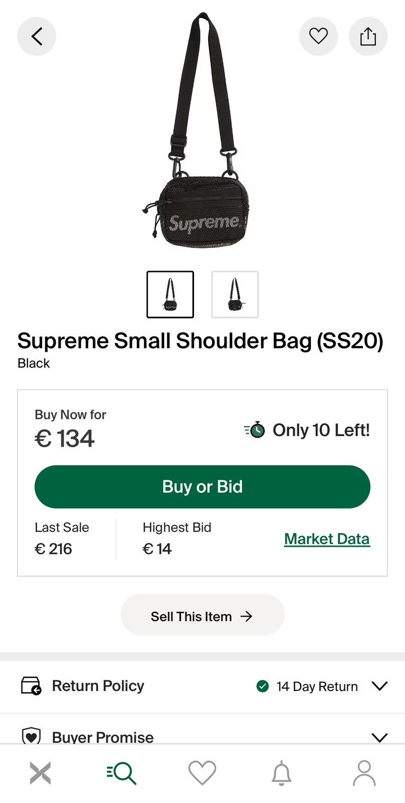 Supreme Supreme SS20 Shoulder bag Size ONE SIZE - 2 Thumbnail